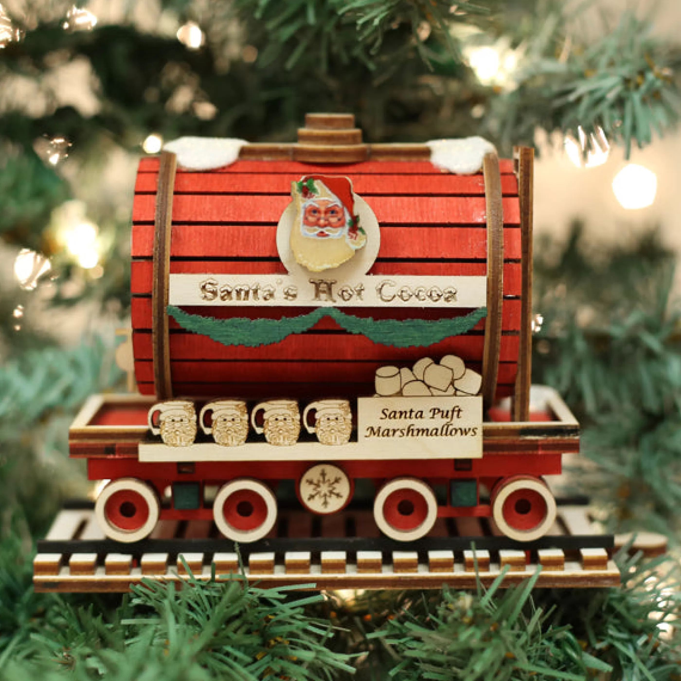 EAST WEST Santa's Hot Cocoa Tanker Ornament