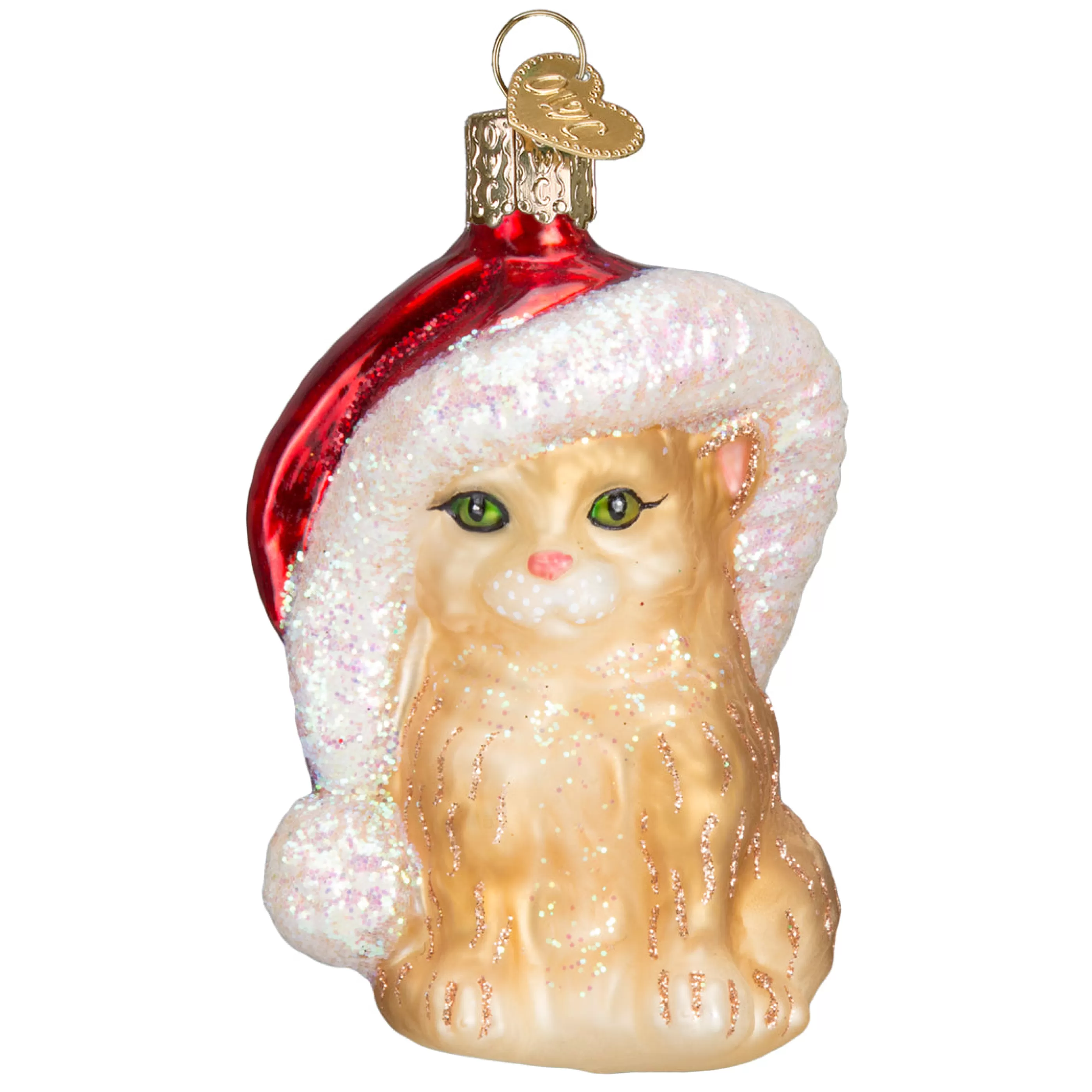 Kasa World Ltd Santa's Kitten Ornament