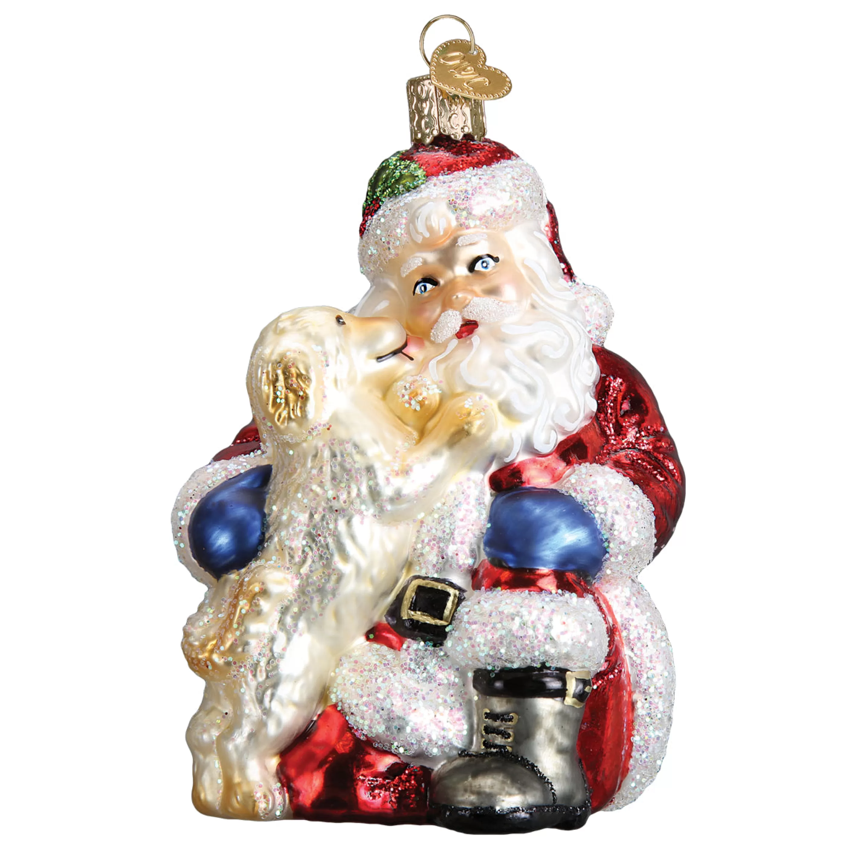 Kasa World Ltd Santa's Puppy Love Ornament