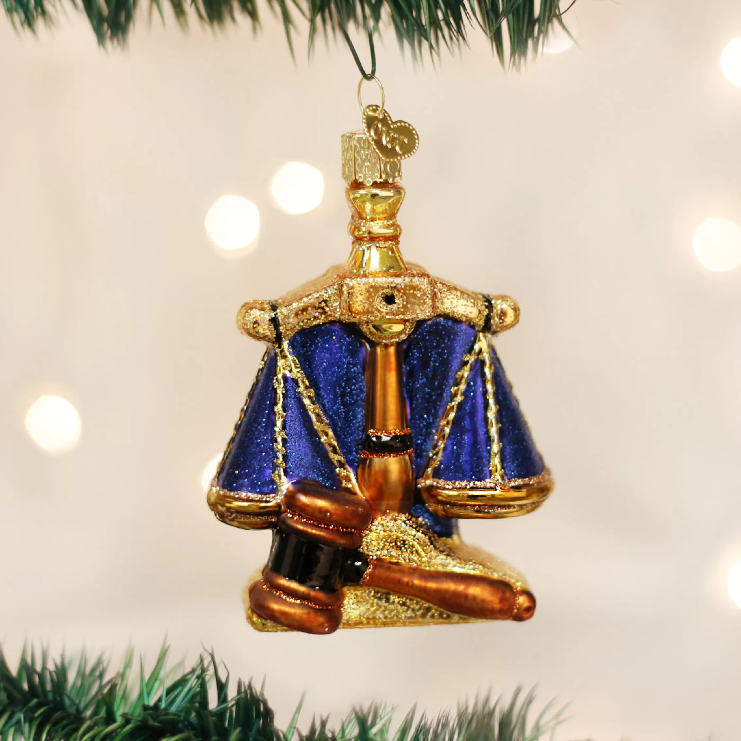 Kasa World Ltd Scales Of Justice Ornament