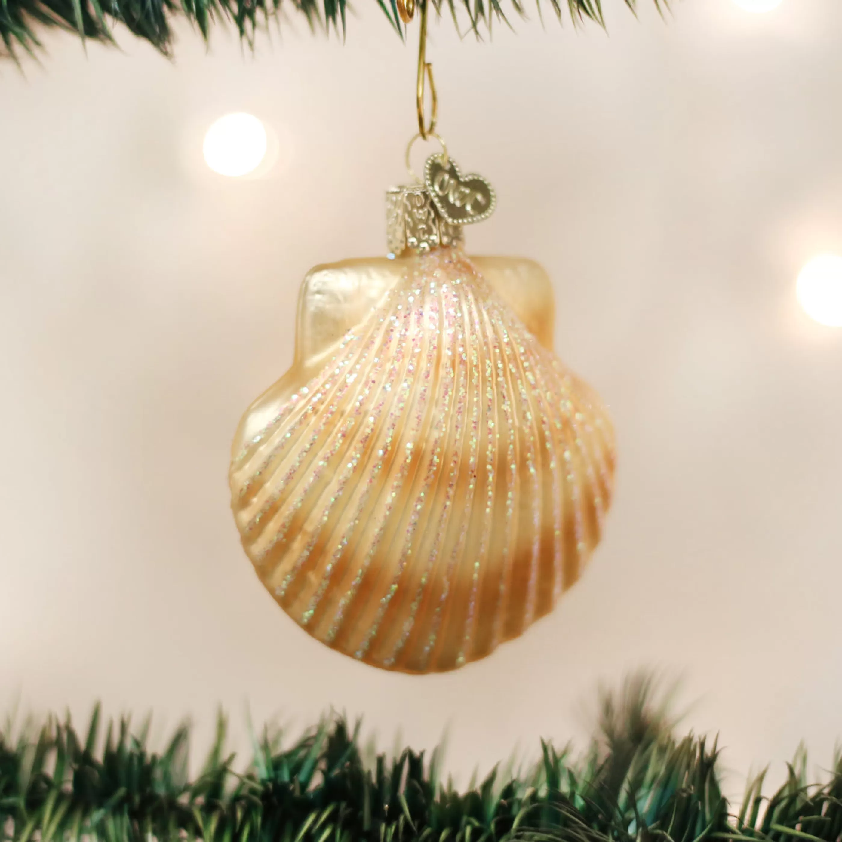 EAST WEST Scallop Shell Ornament