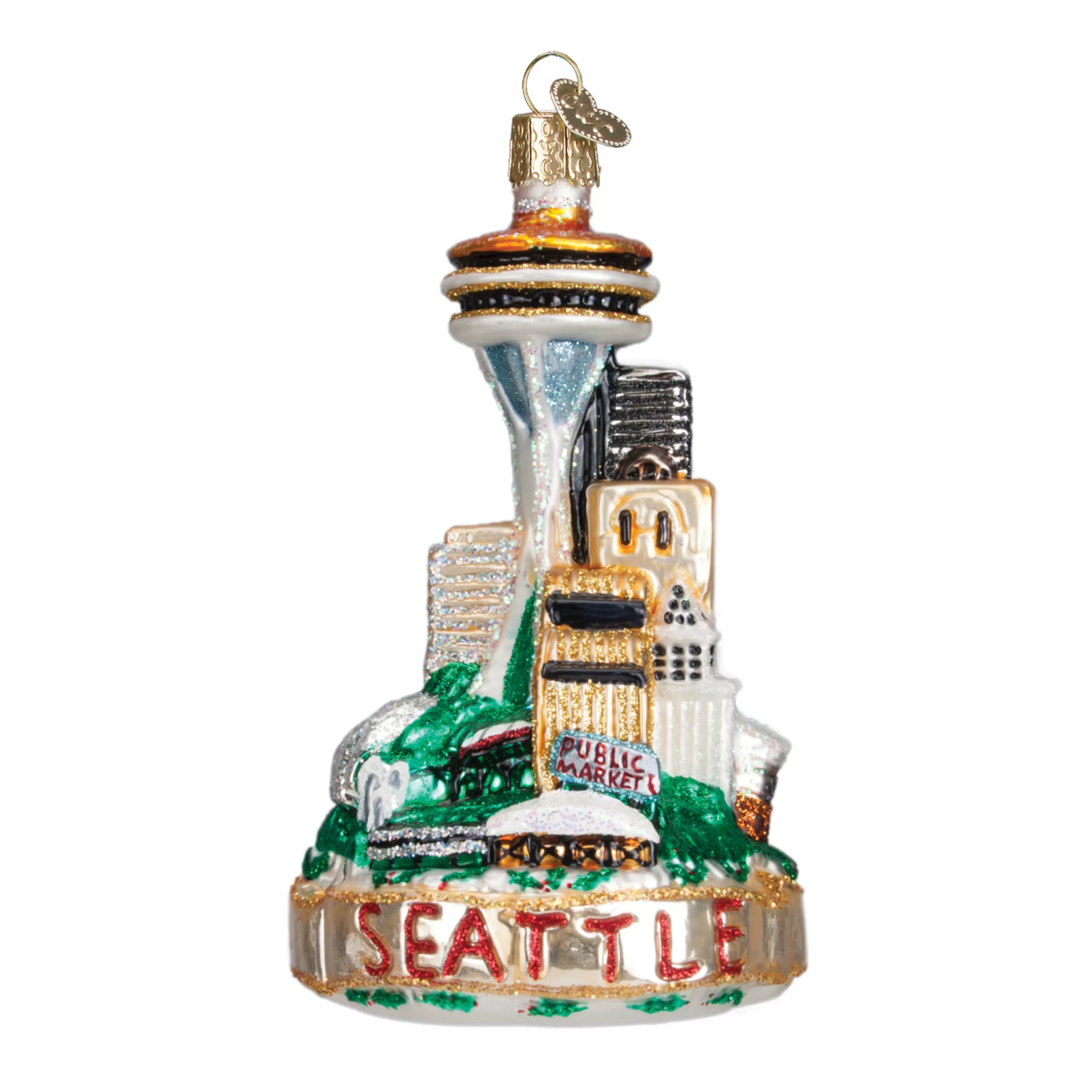 EAST WEST Seattle Skyline Ornament