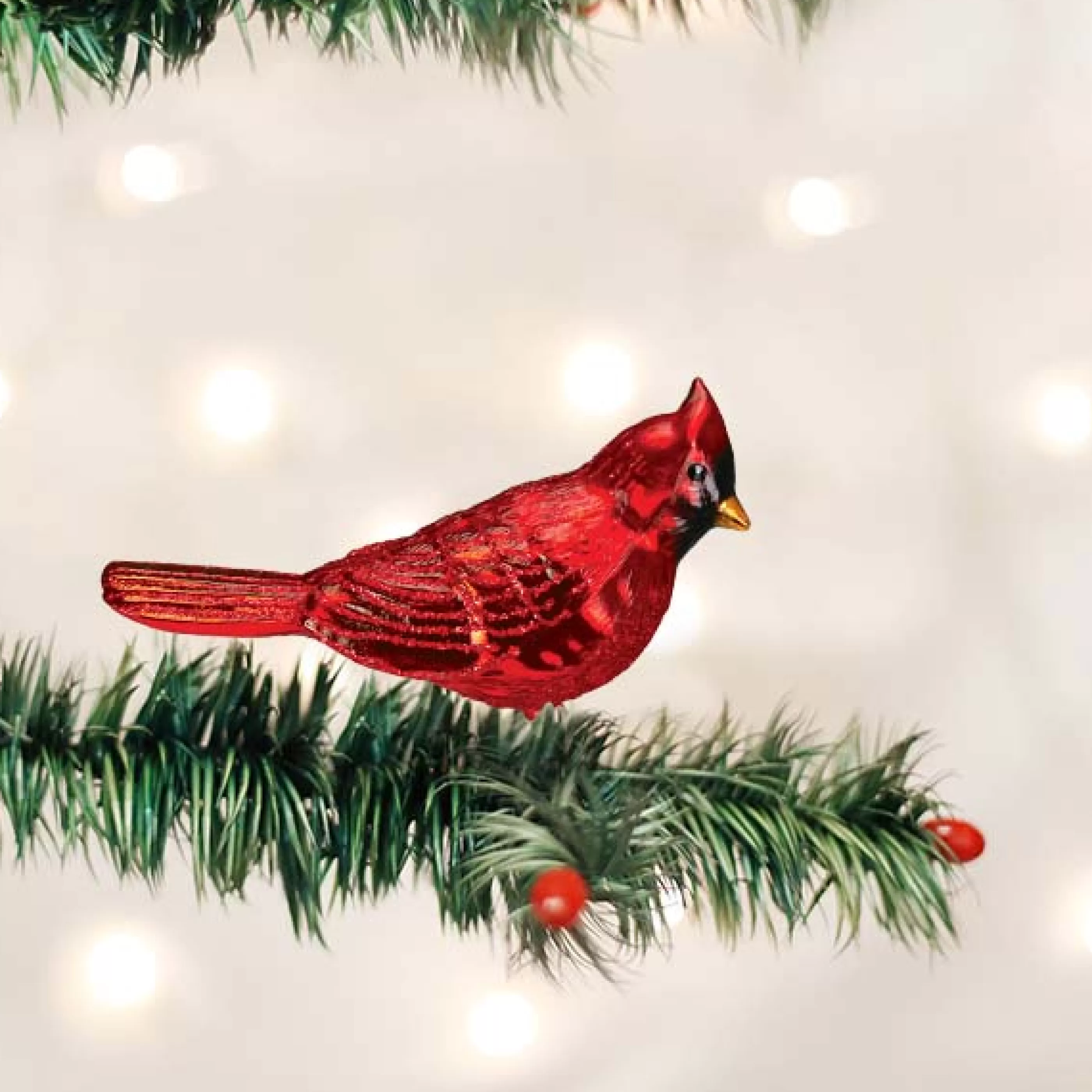 Kasa World Ltd Shiny Red Northern Cardinal Ornament