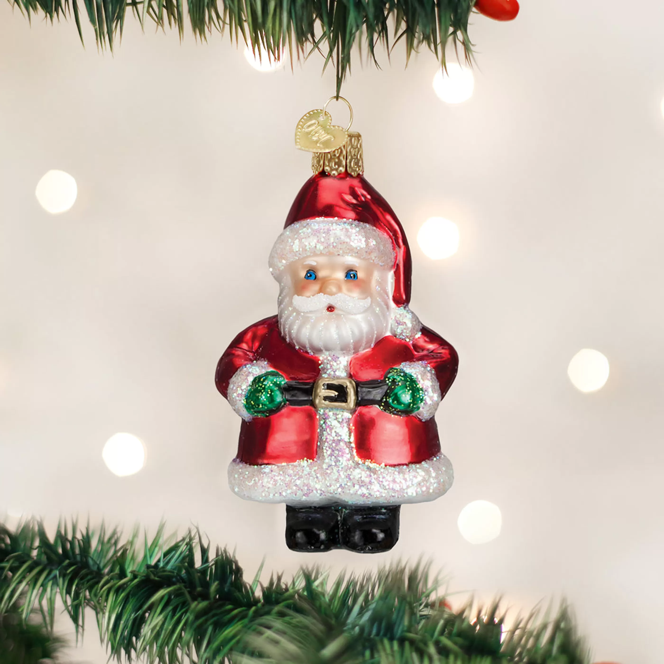 Kasa World Ltd Short Stuff Santa Ornament