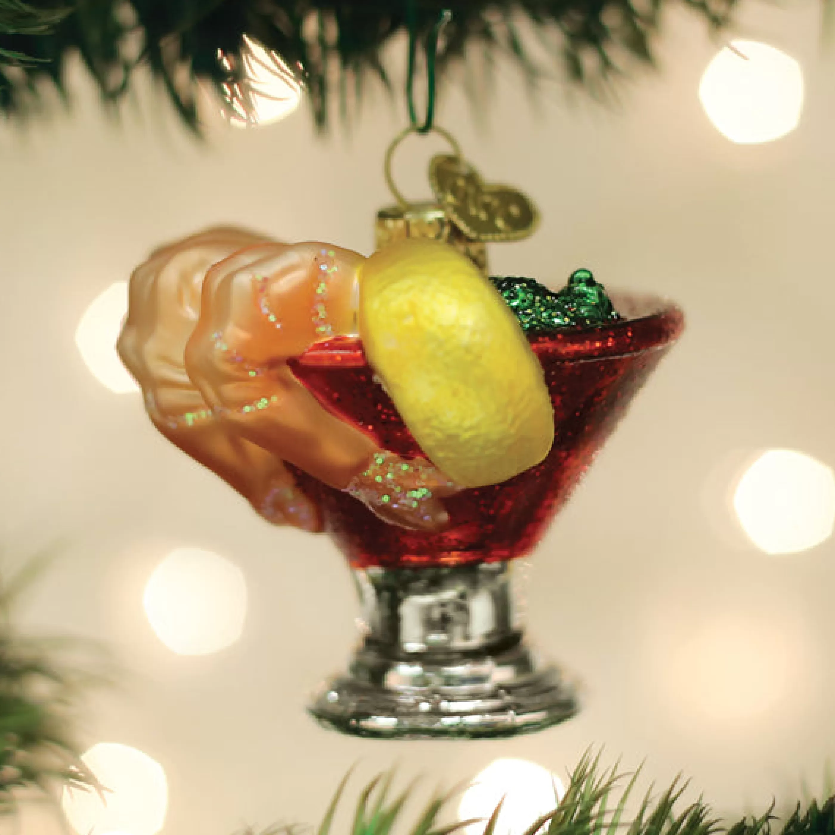 Kasa World Ltd Shrimp Cocktail Ornament