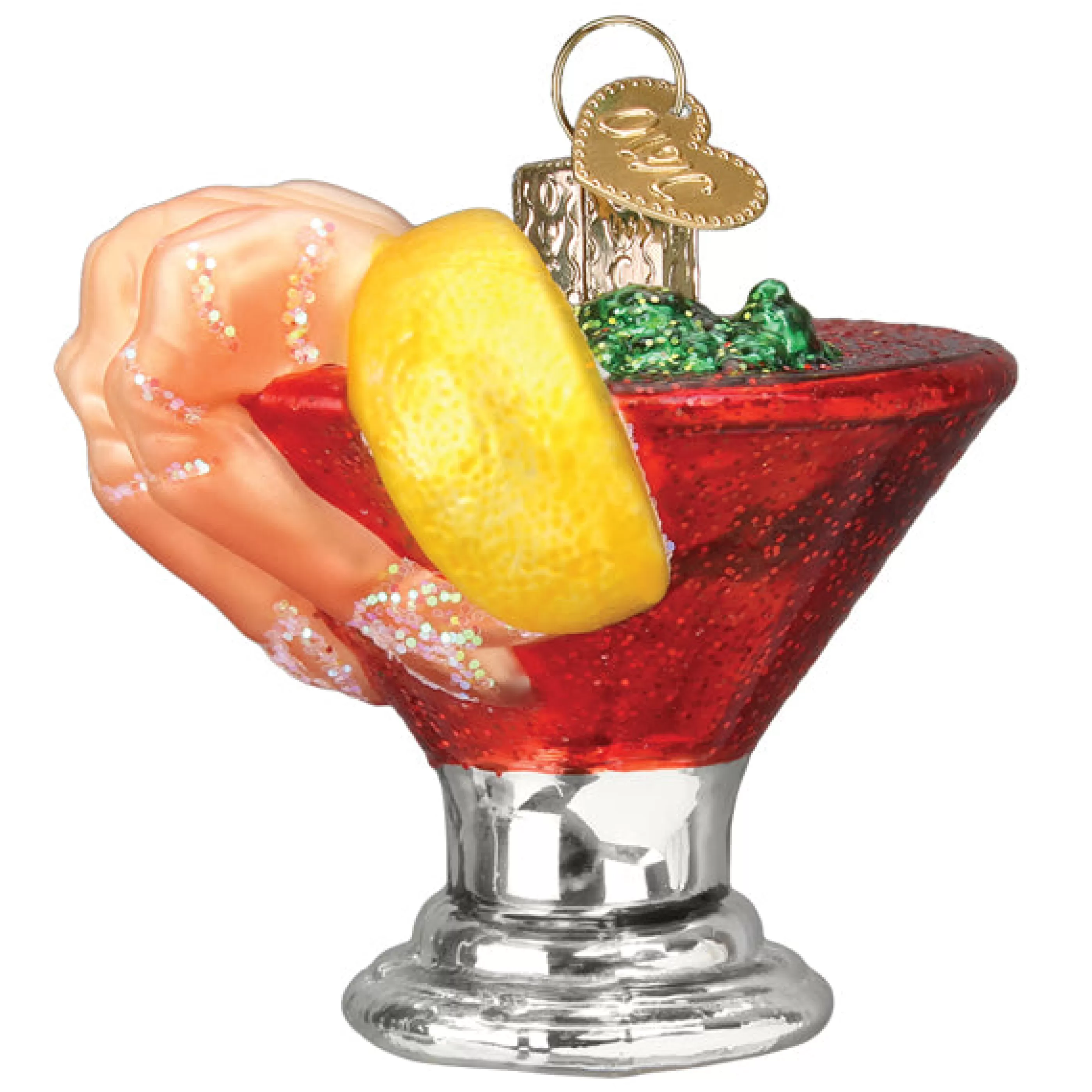 Kasa World Ltd Shrimp Cocktail Ornament