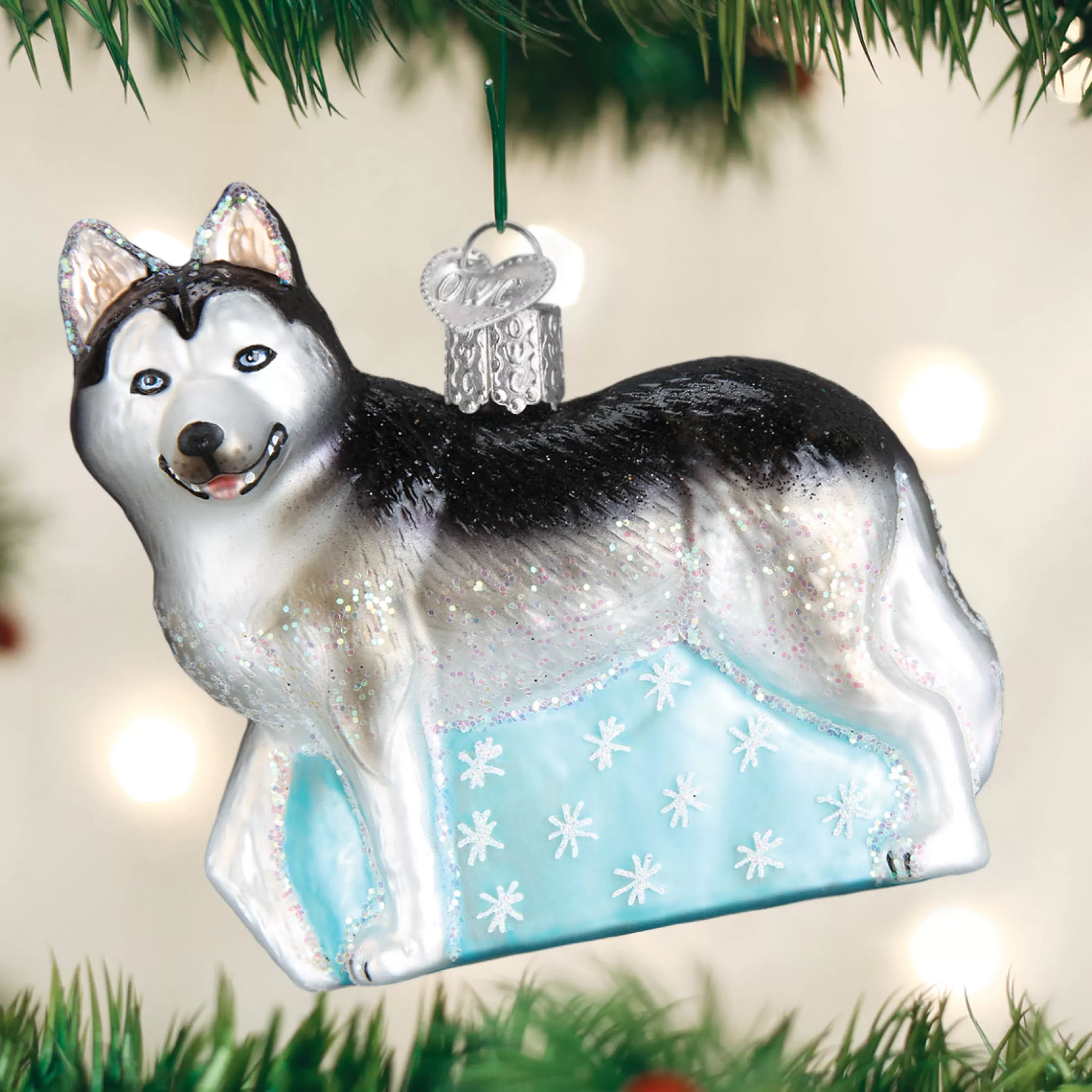 EAST WEST Siberian Husky Ornament