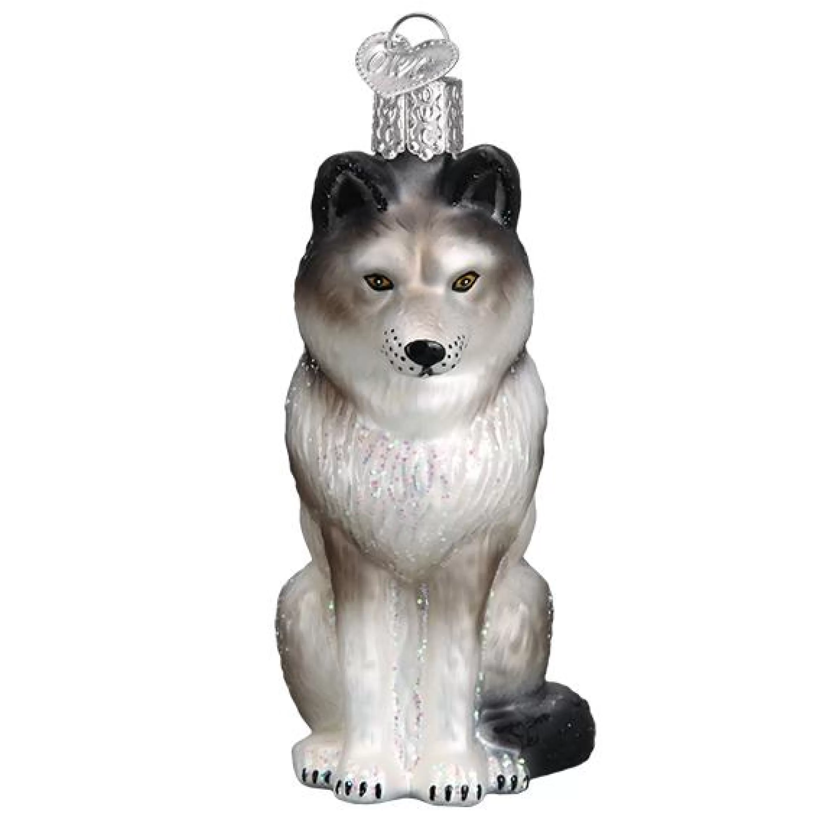 Kasa World Ltd Sitting Wolf Ornament