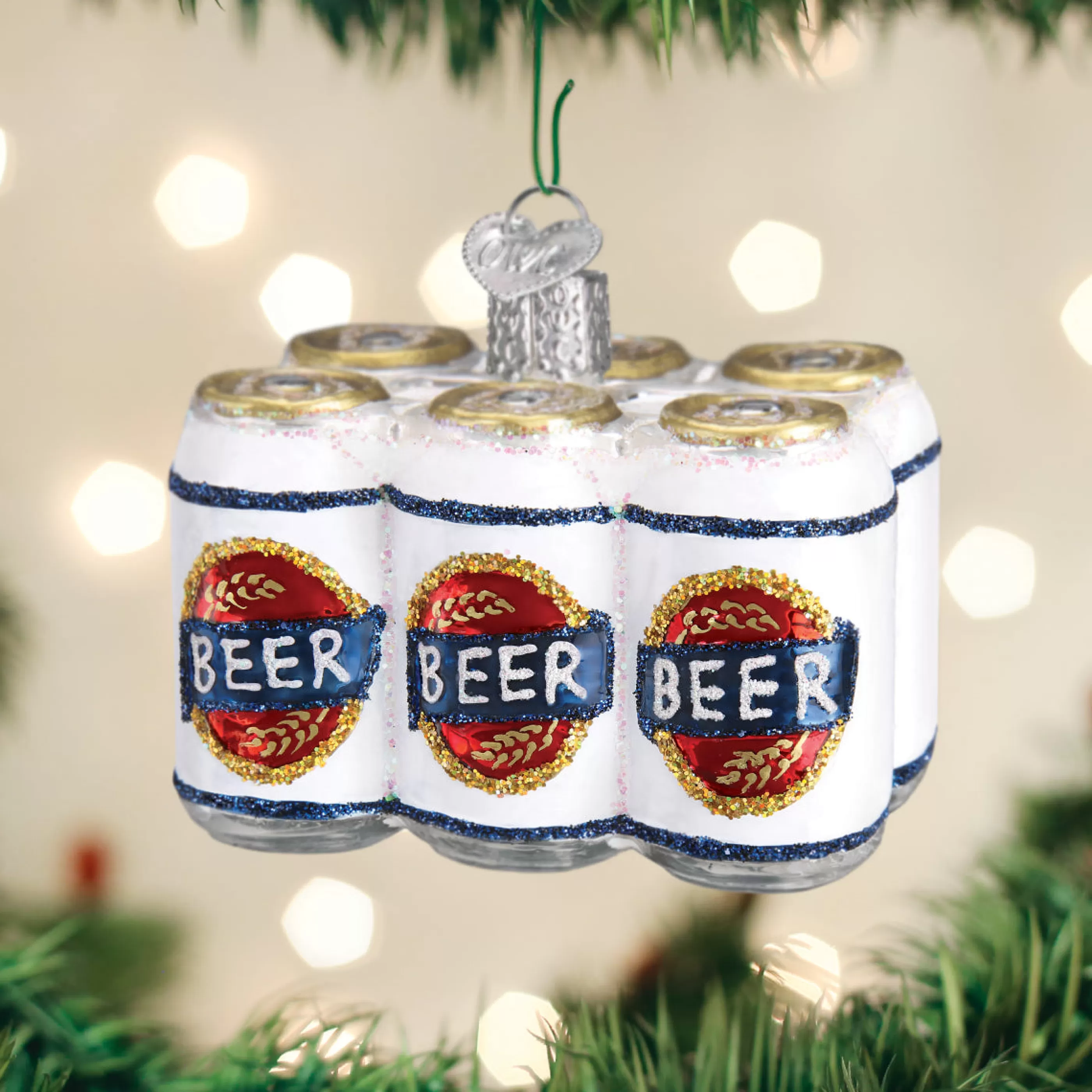 Kasa World Ltd Six Pack Of Beer Ornament