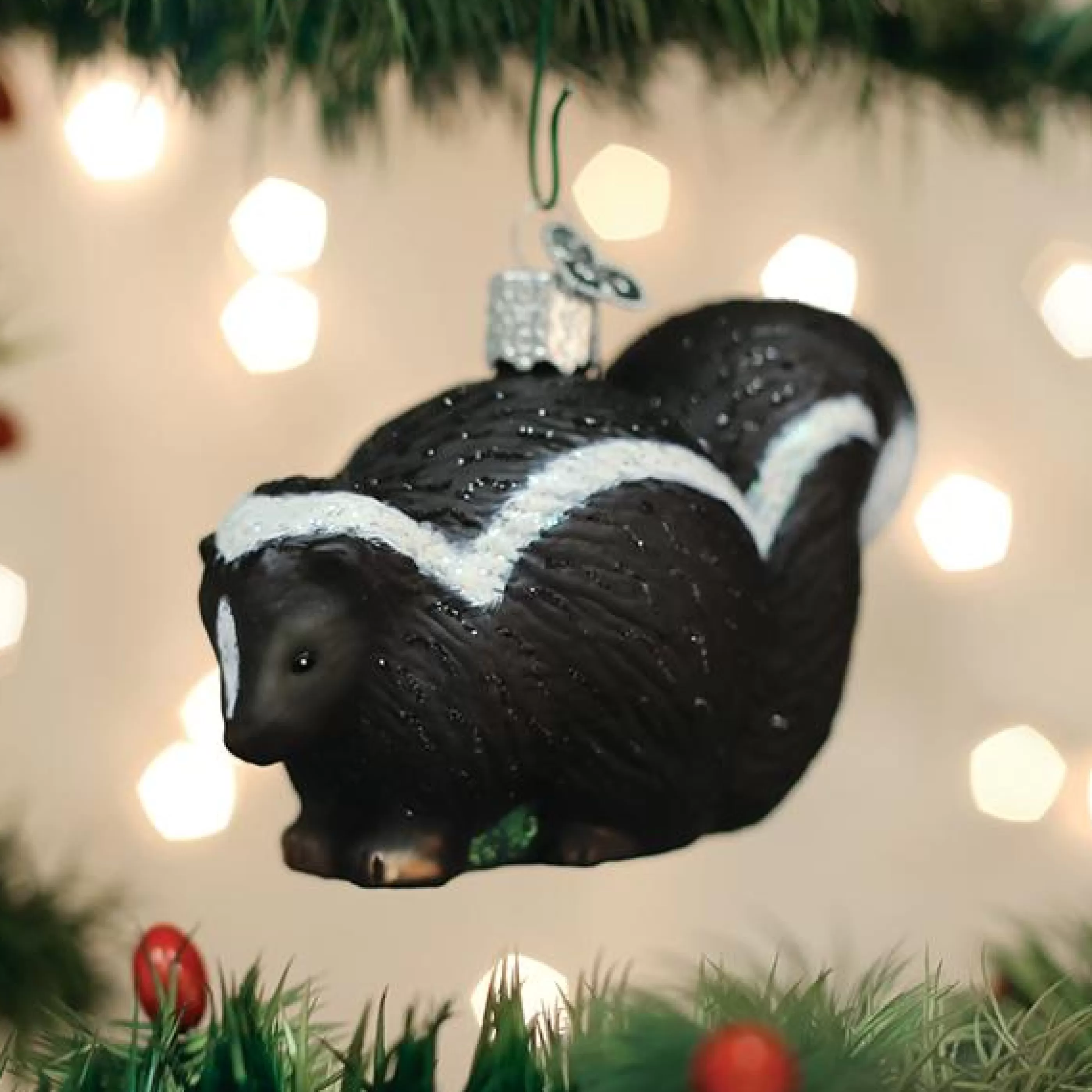 EAST WEST Skunk Ornament