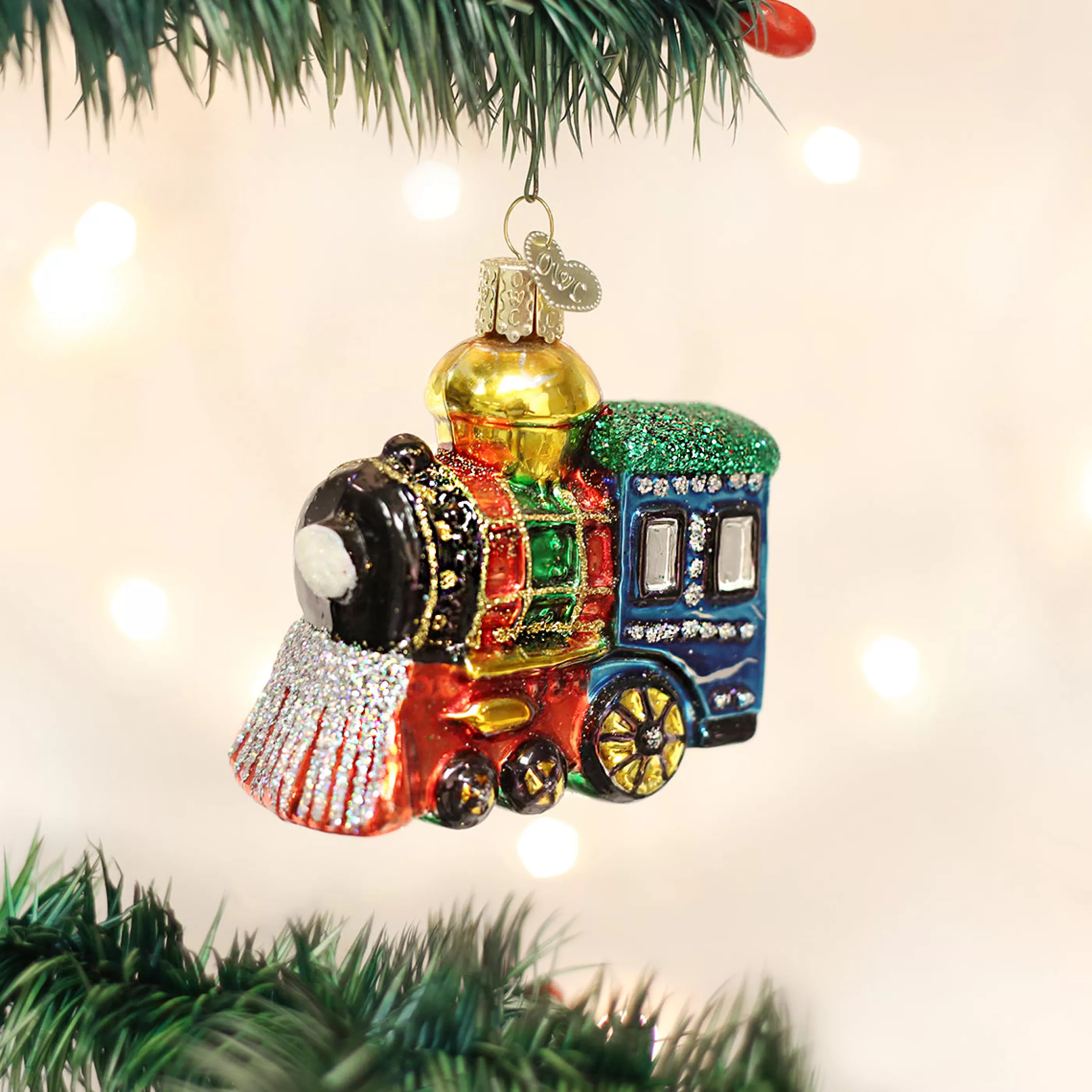 EAST WEST Small Locomotive Ornament