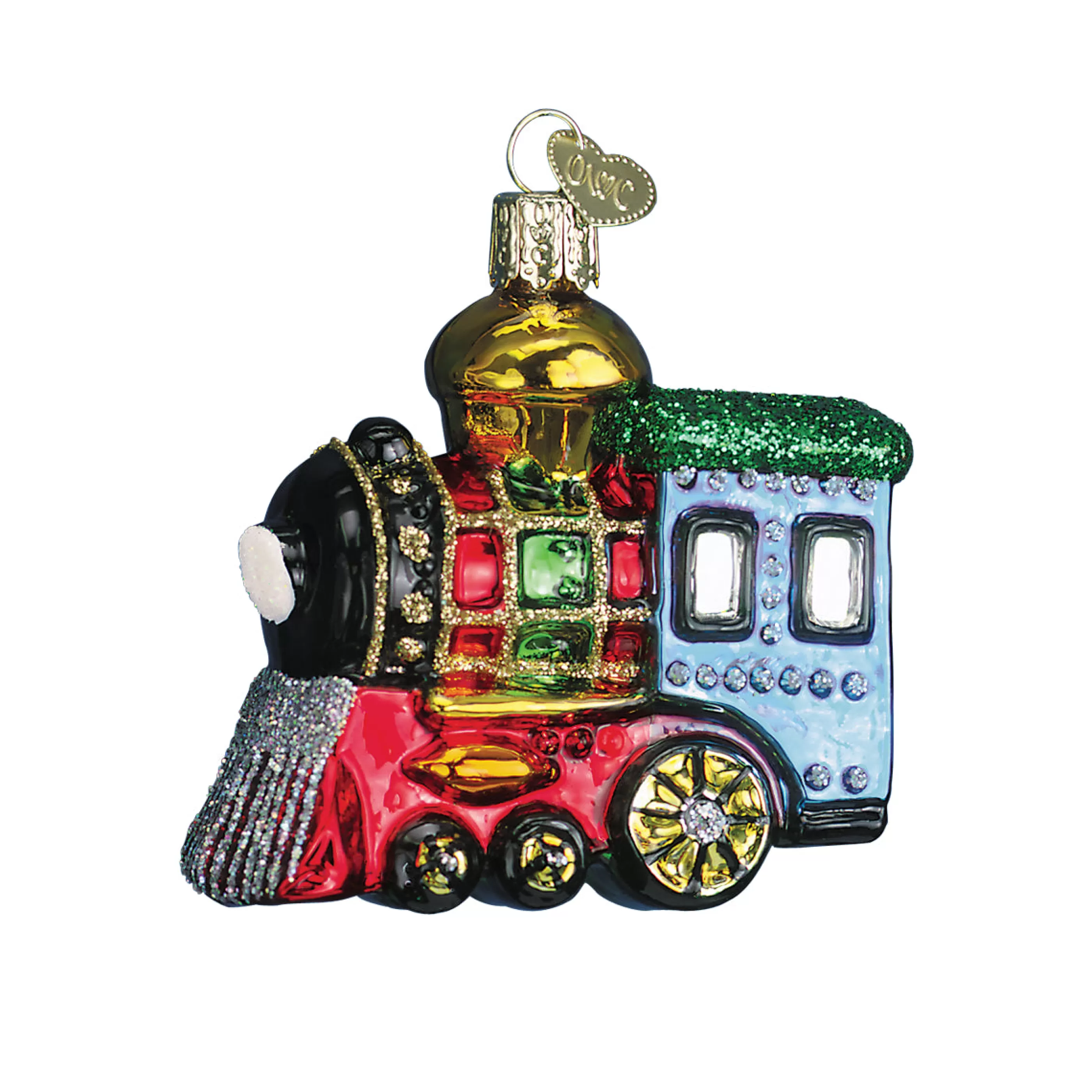 EAST WEST Small Locomotive Ornament