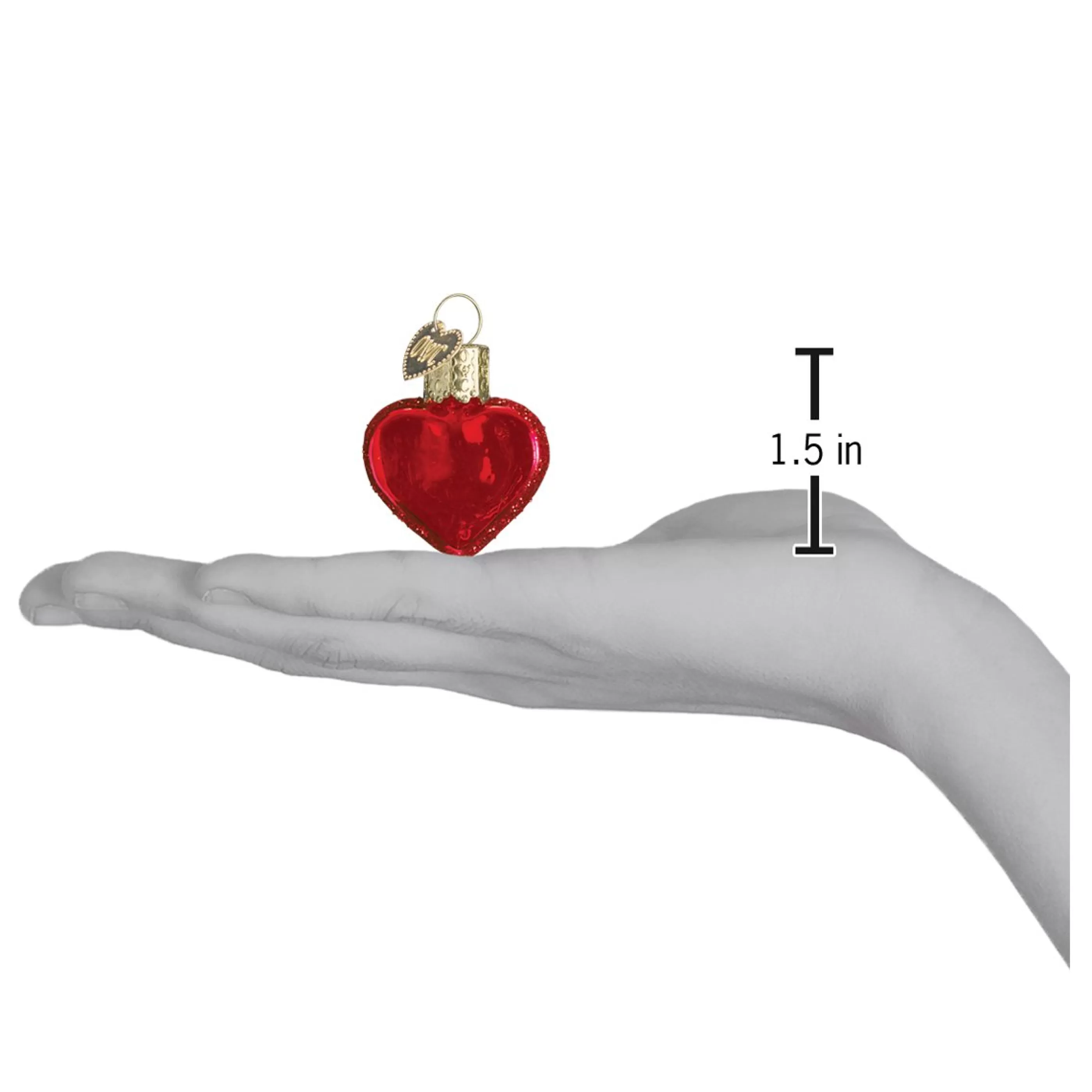 Kasa World Ltd Small Red Heart Ornament