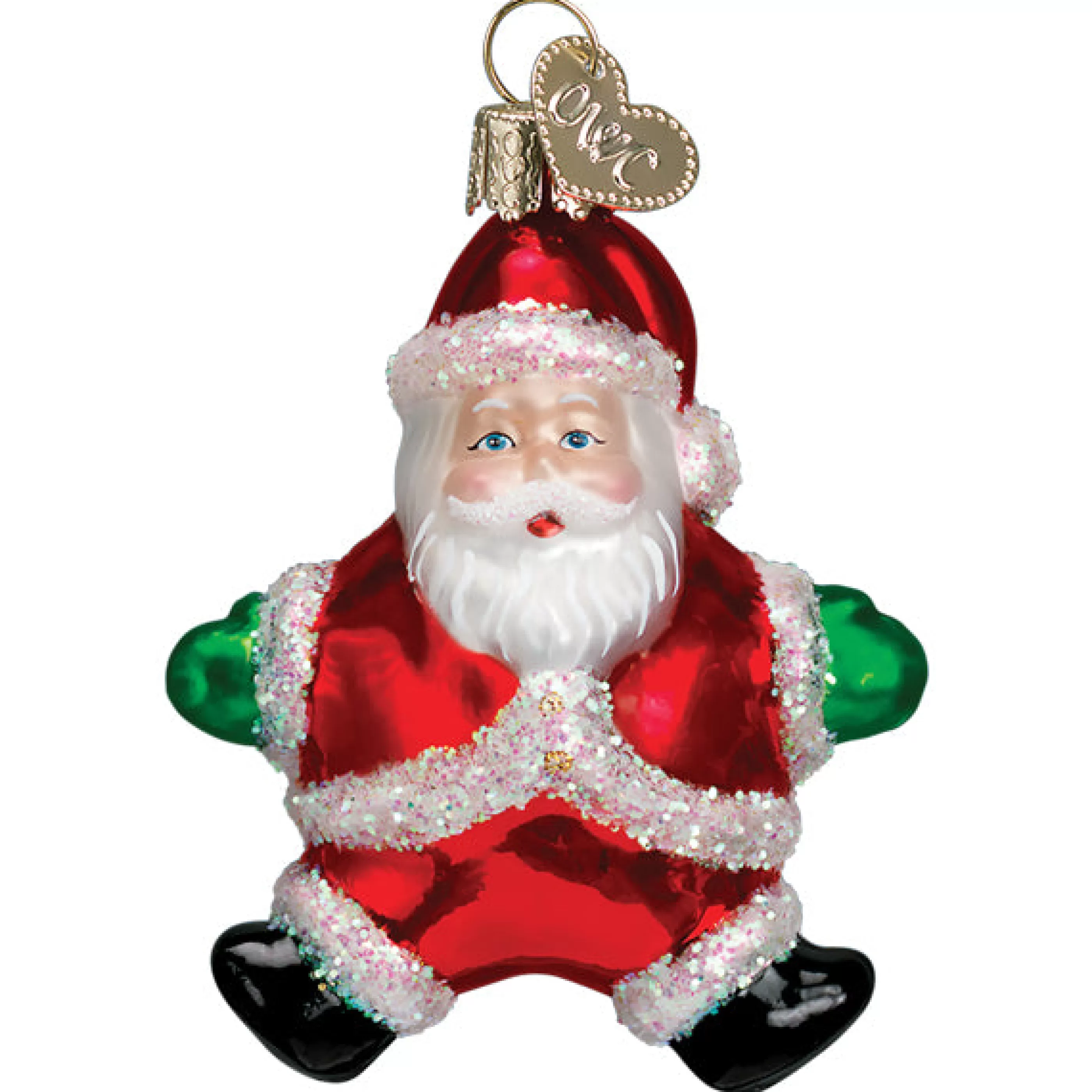 Kasa World Ltd Small Silly Santa Ornament