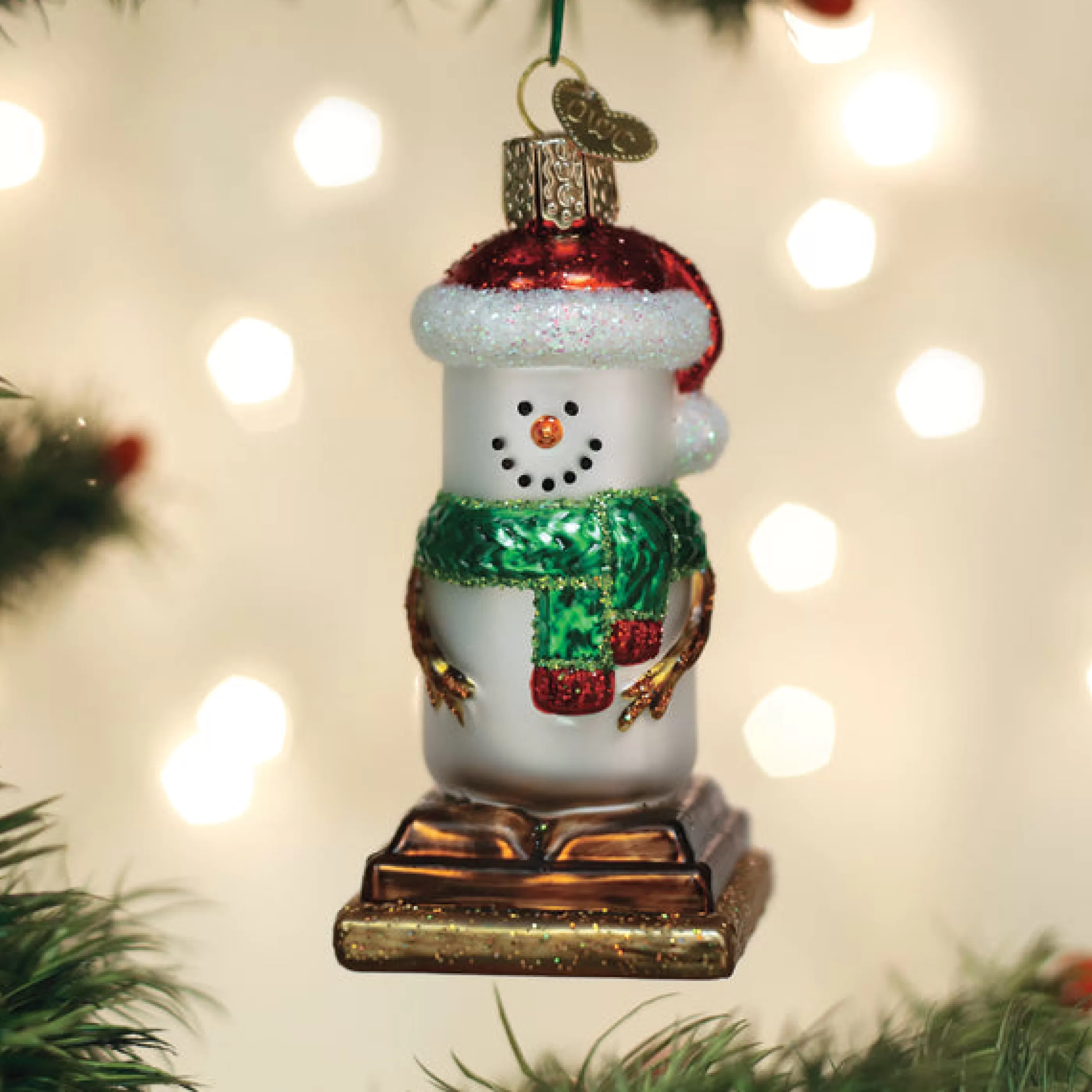 EAST WEST S'Mores Snowman Ornament