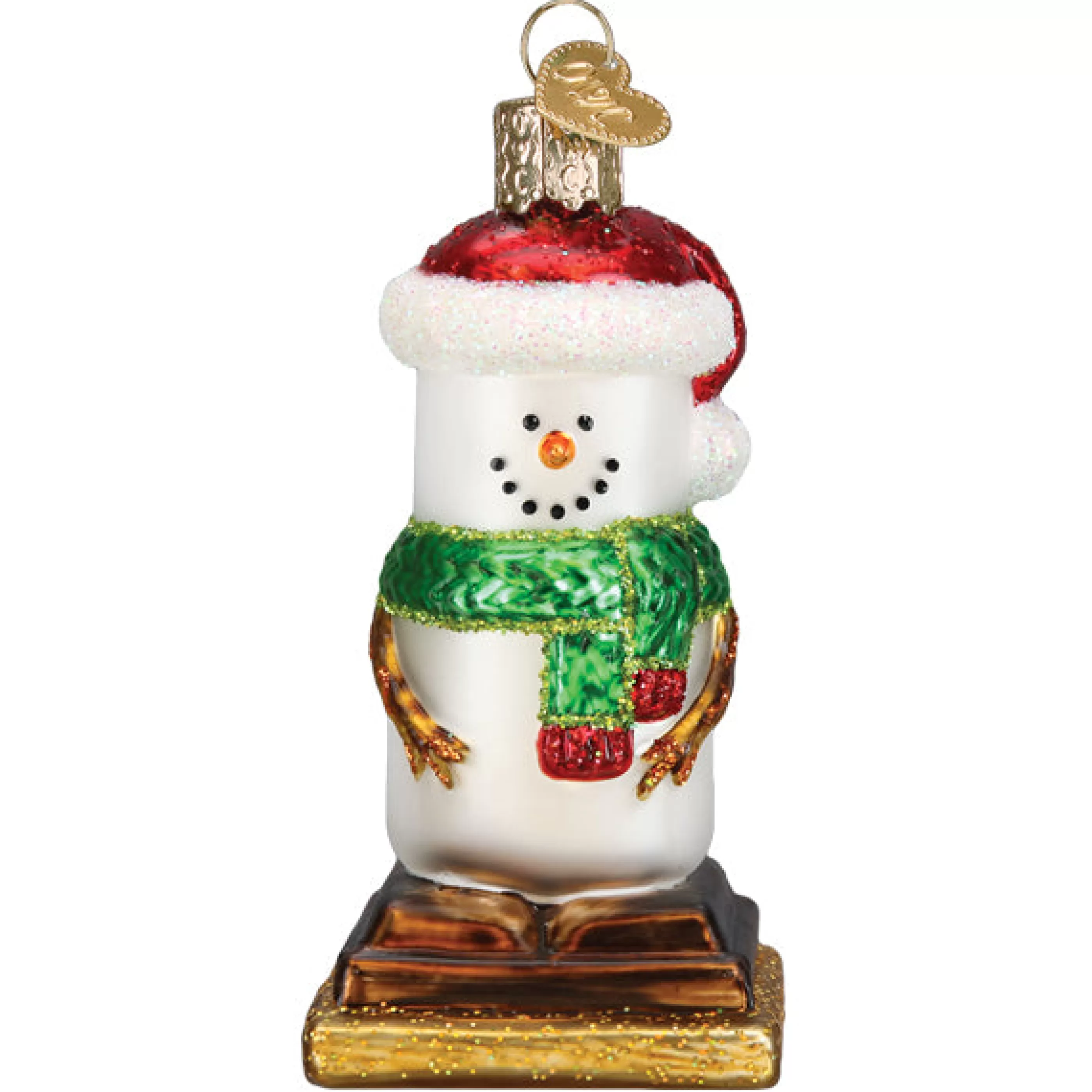 EAST WEST S'Mores Snowman Ornament