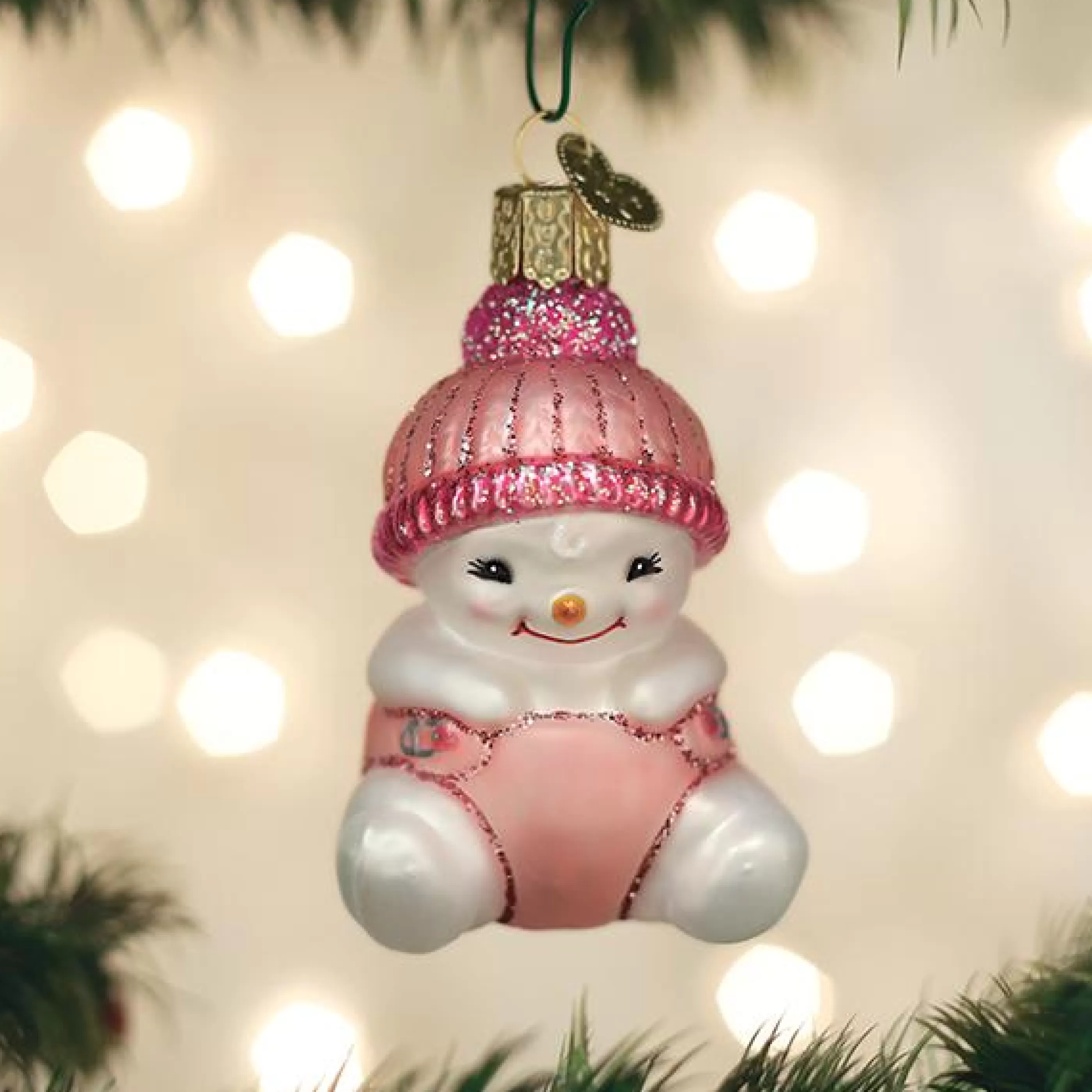 Kasa World Ltd Snow Baby Girl Ornament