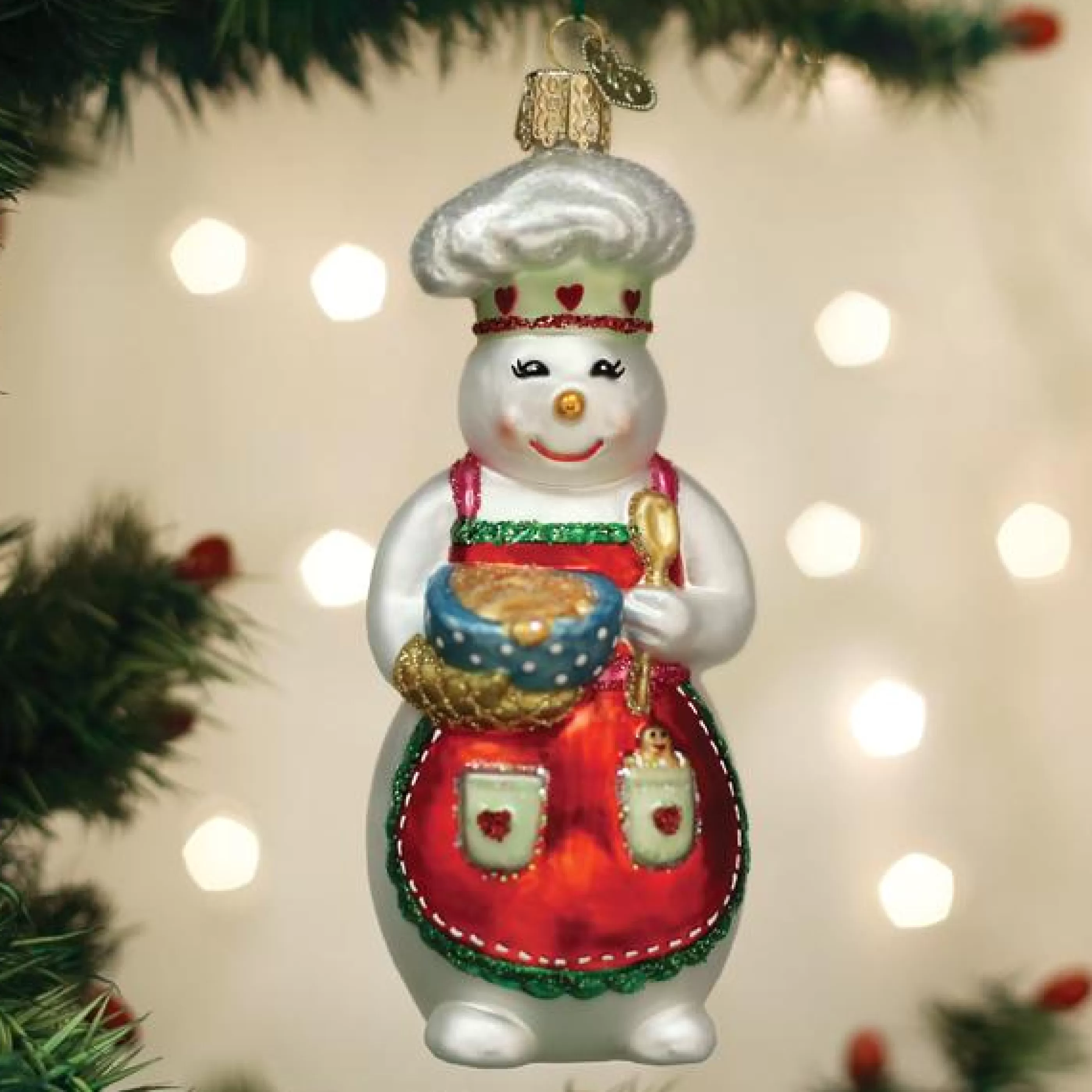 Kasa World Ltd Snow Woman Chef Ornament