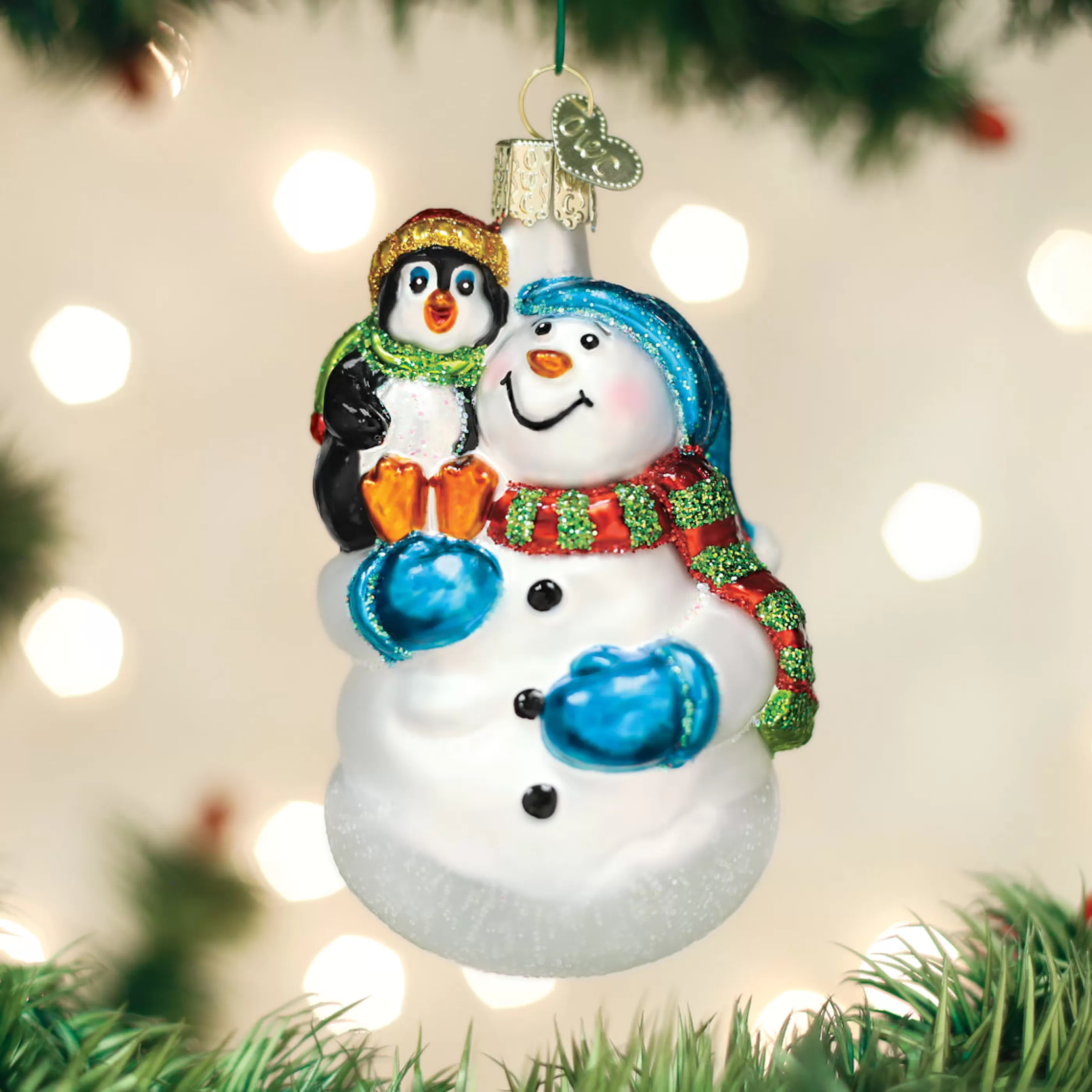 Kasa World Ltd Snowman With Penguin Pal