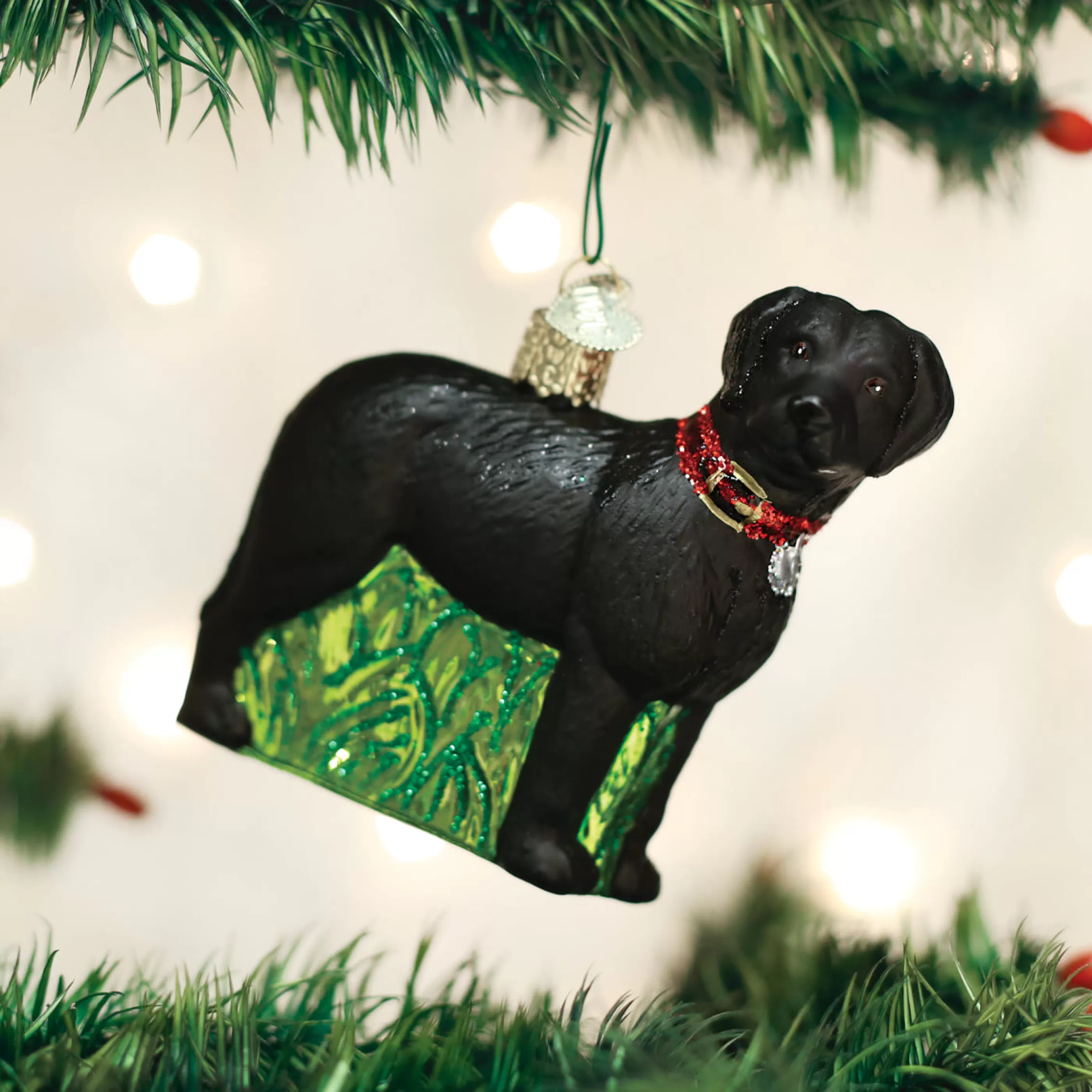 EAST WEST Standing Black Lab Ornament