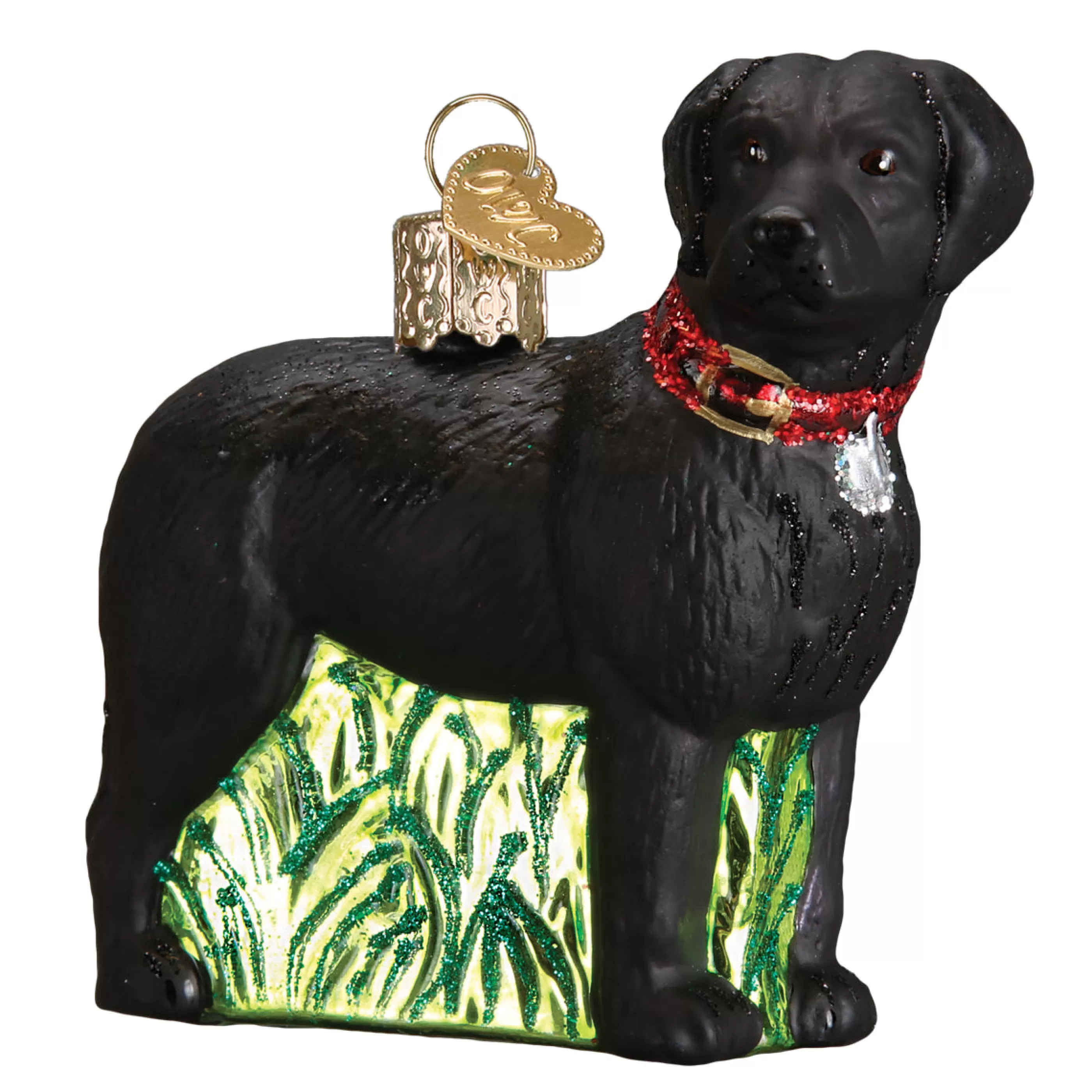 EAST WEST Standing Black Lab Ornament