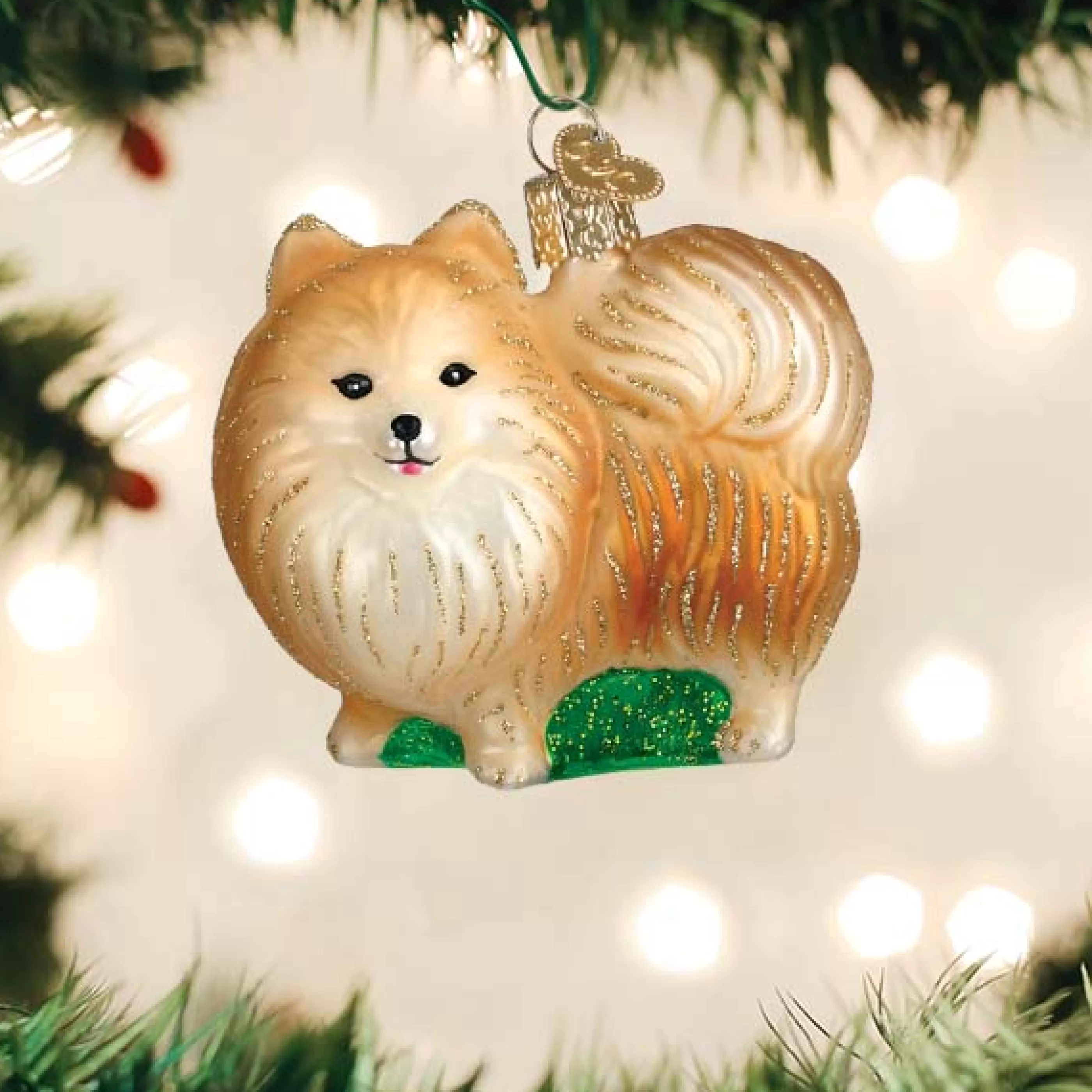 EAST WEST Standing Pomeranian Ornament