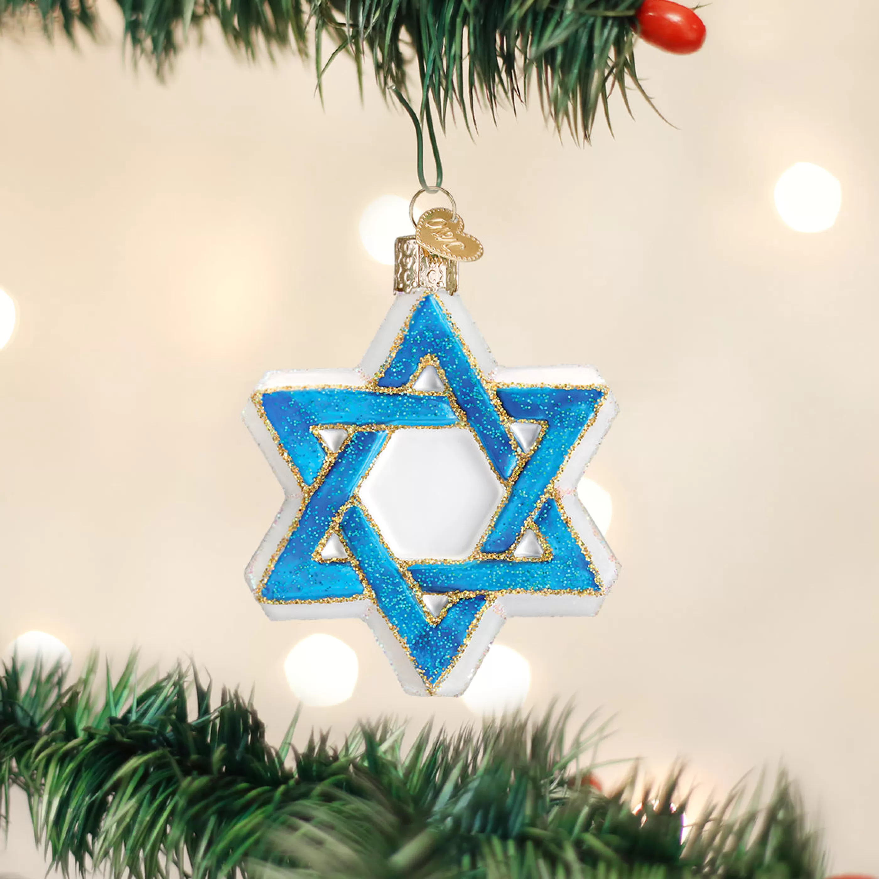 EAST WEST Star Of David Ornament