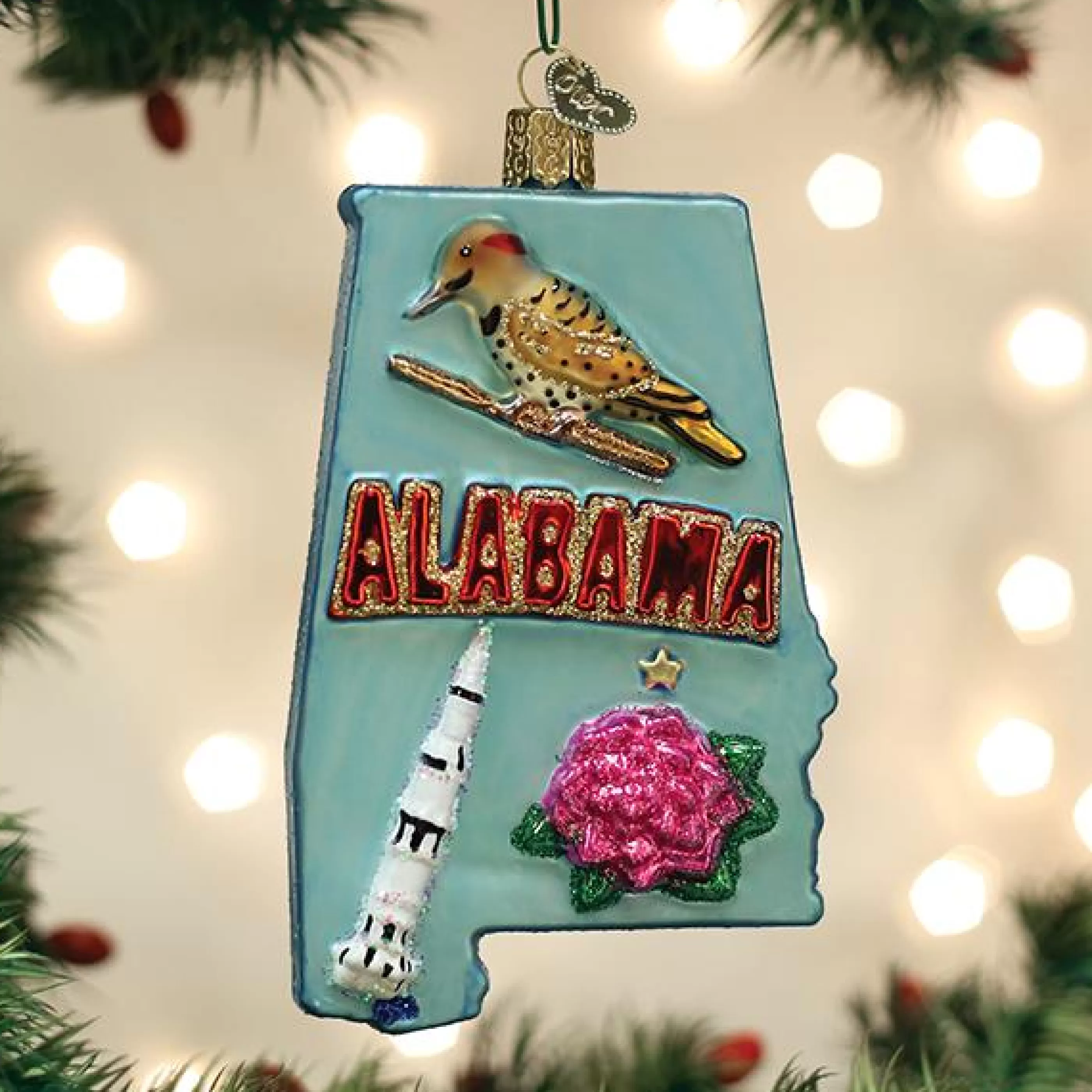 Kasa World Ltd State Of Alabama Ornament