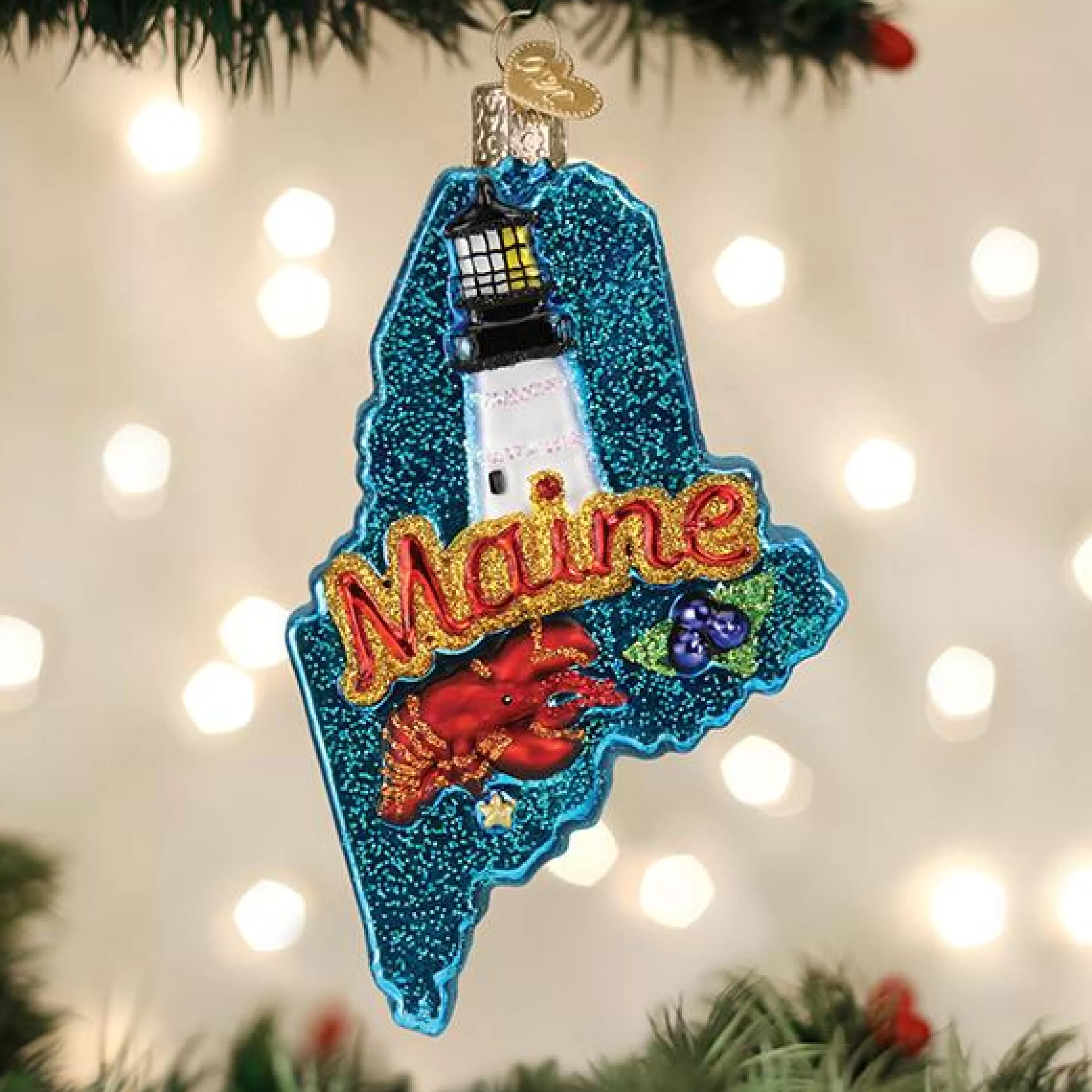 Kasa World Ltd State Of Maine Ornament