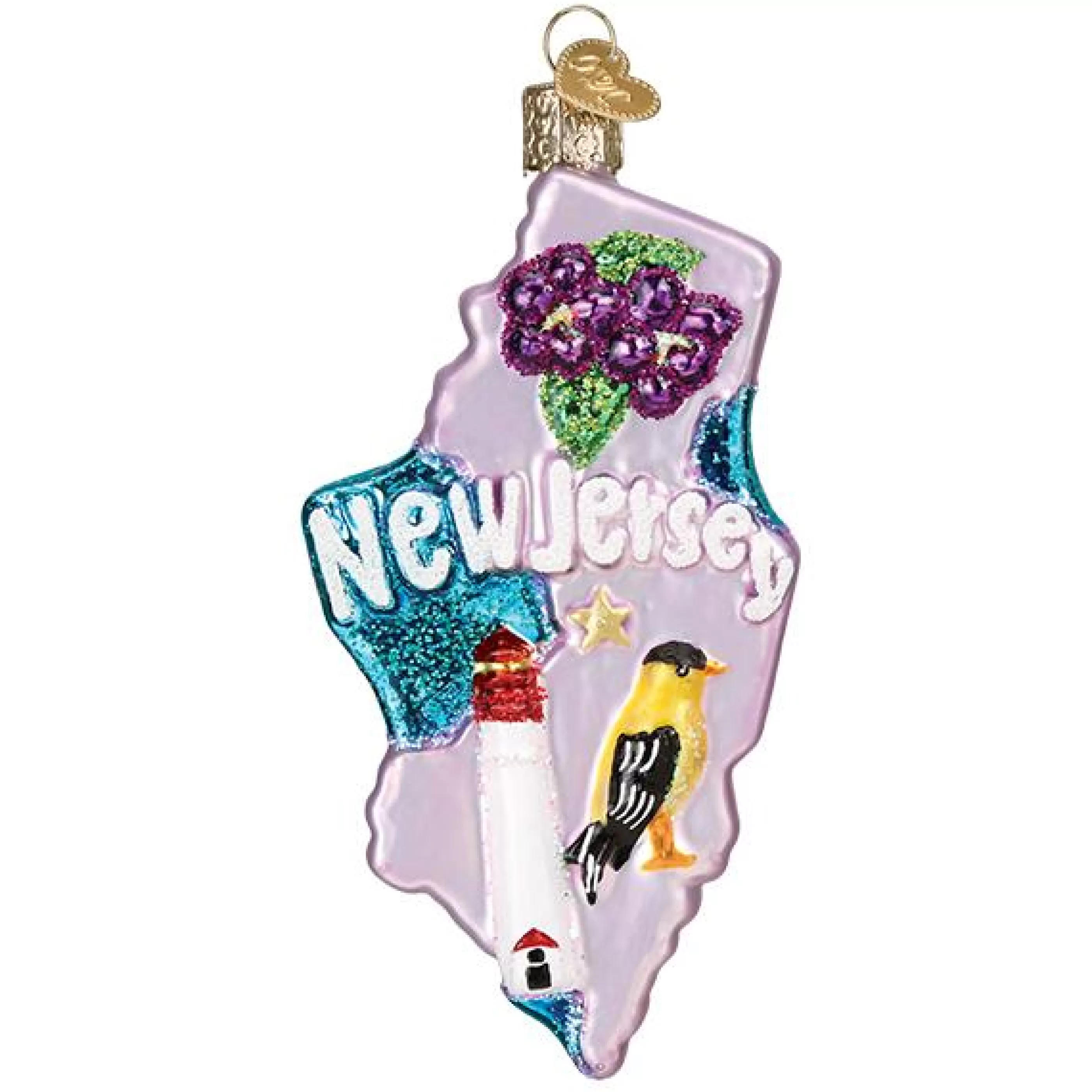 Kasa World Ltd State Of New Jersey Ornament