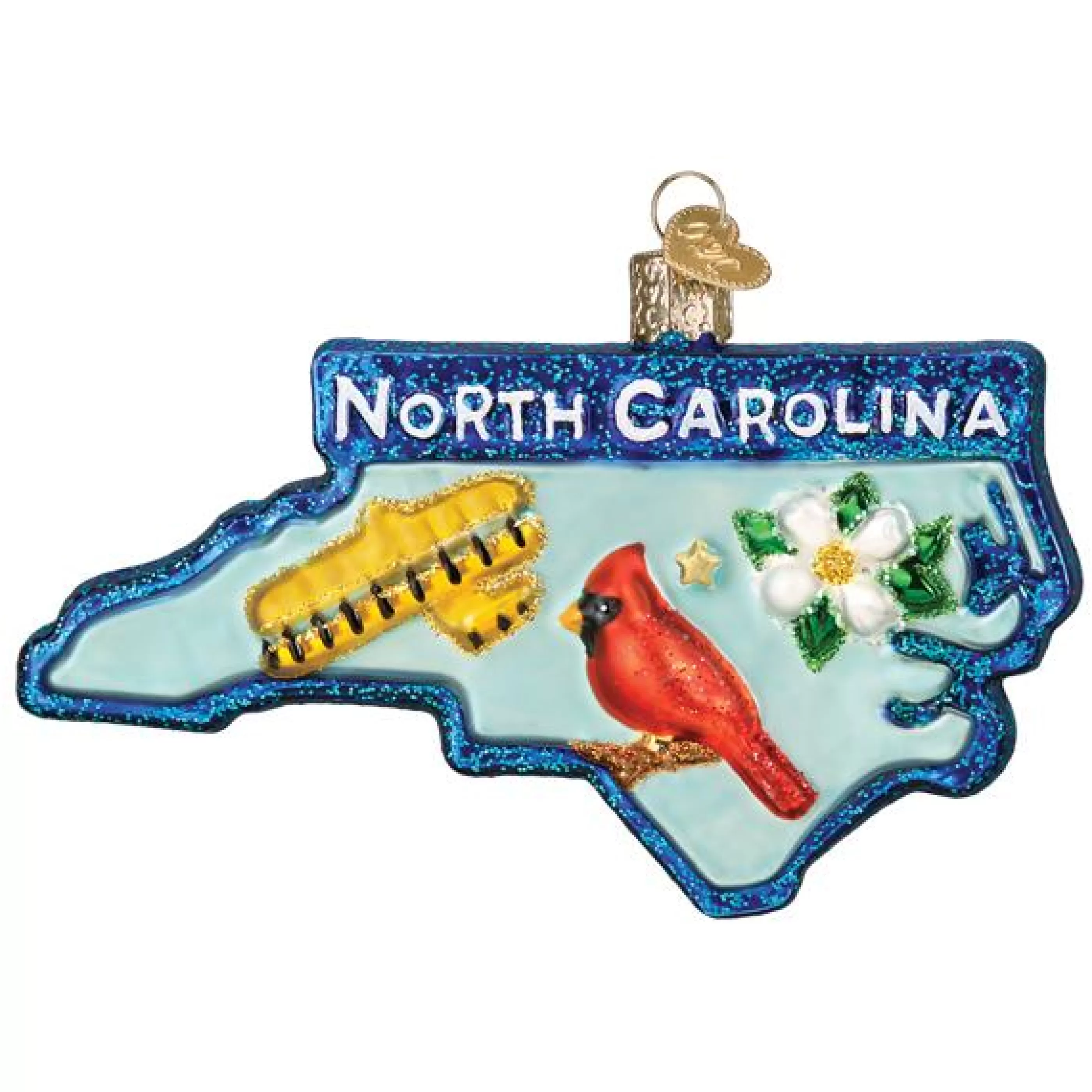 EAST WEST State Of North Carolina Ornament