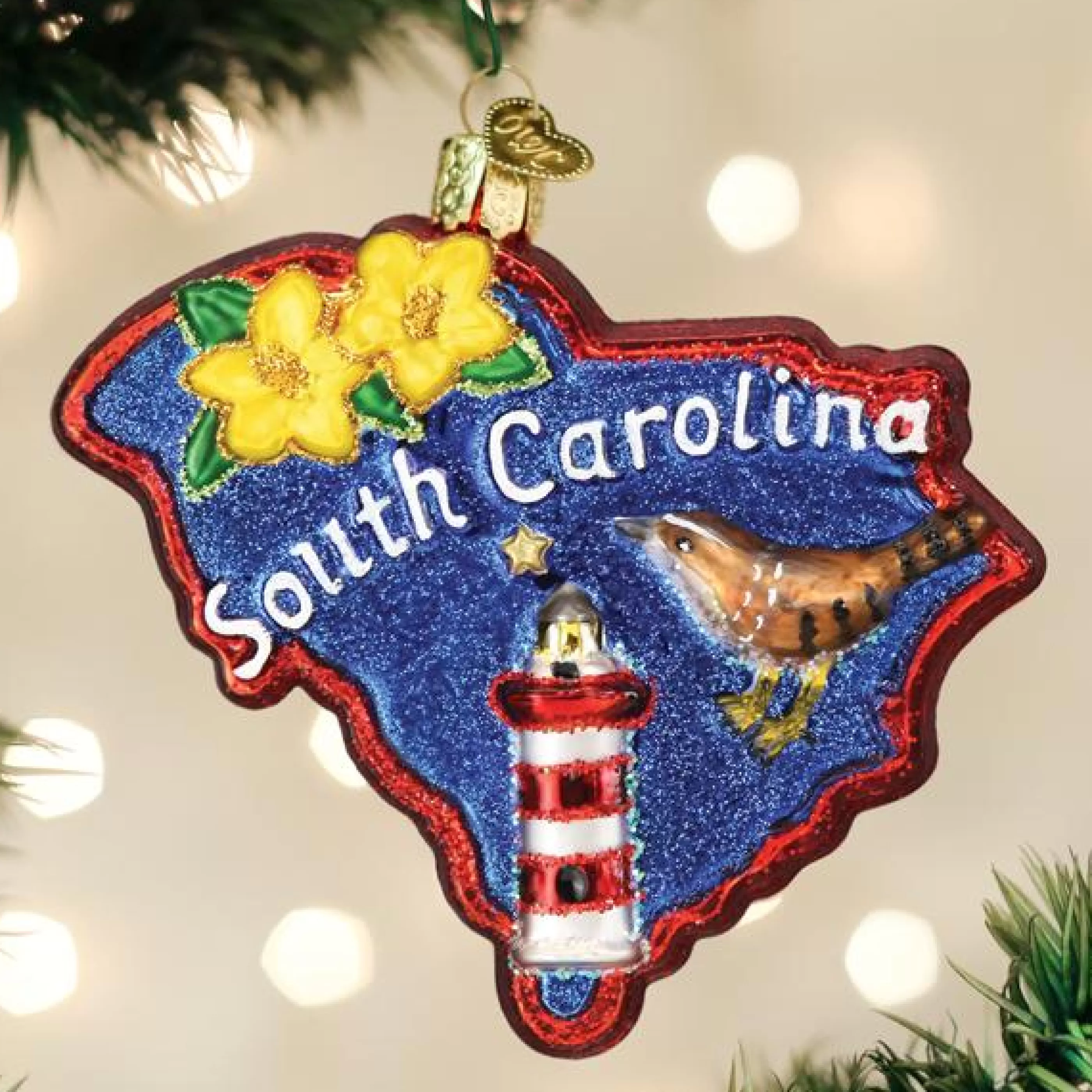 EAST WEST State Of South Carolina Ornament