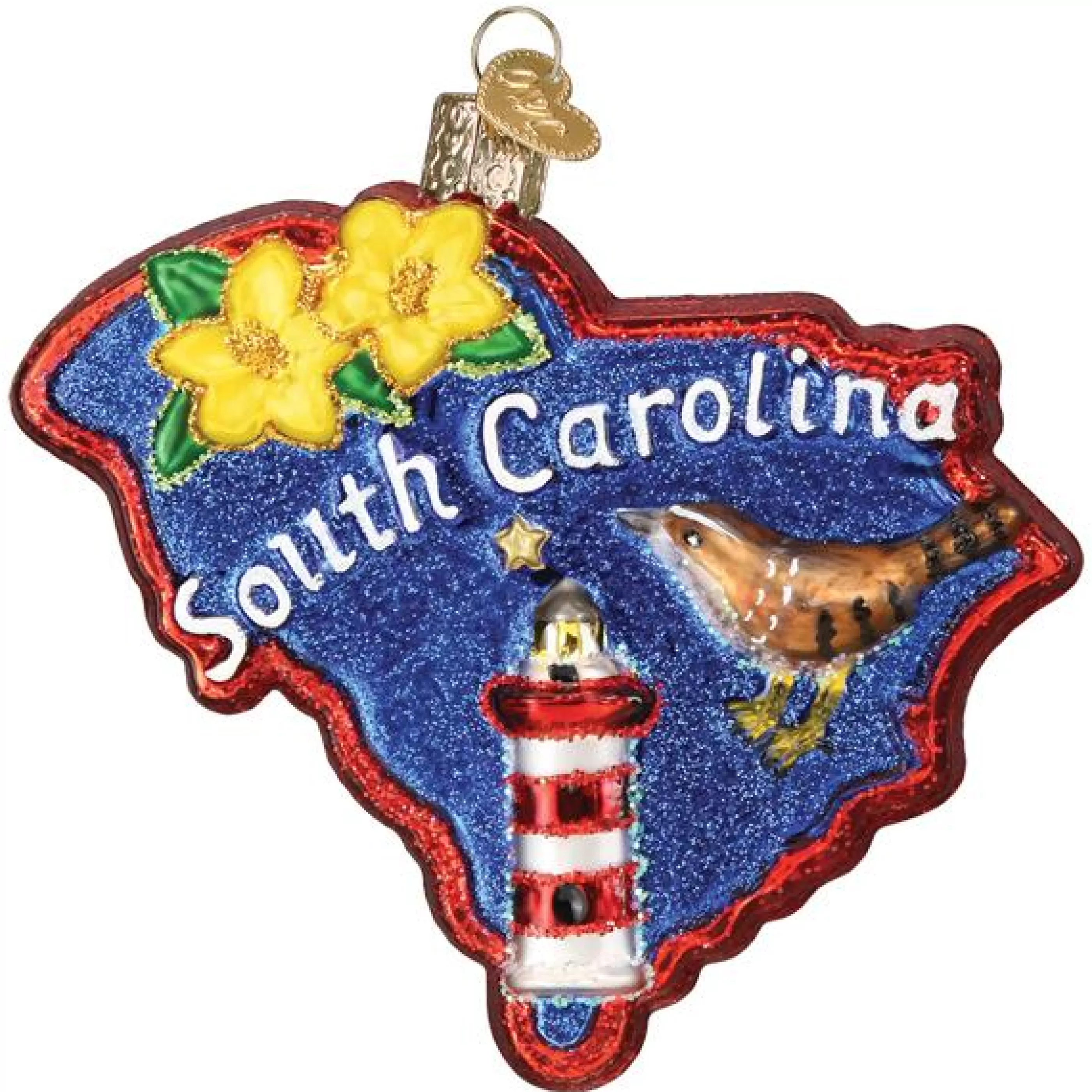 EAST WEST State Of South Carolina Ornament