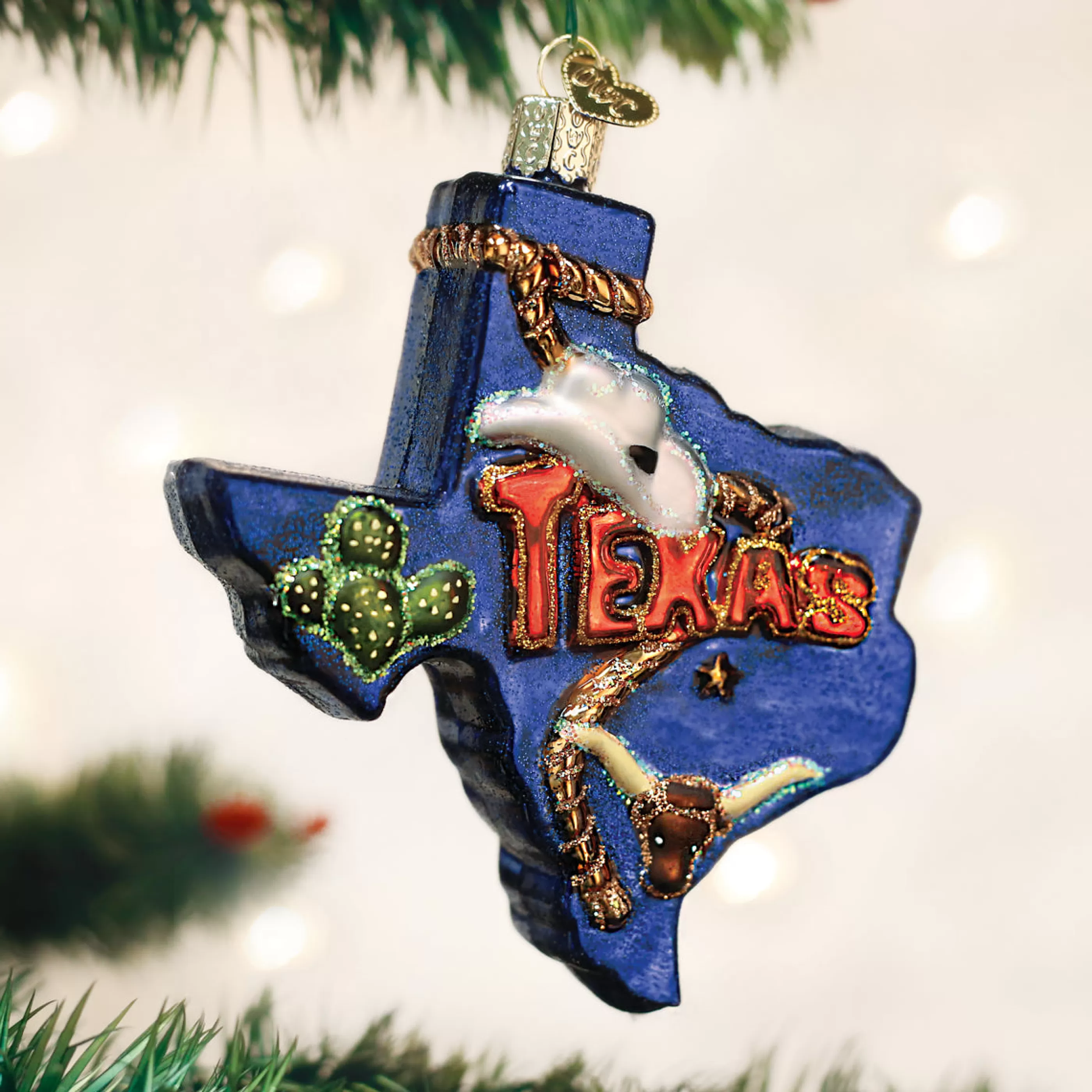 EAST WEST State Of Texas Ornament