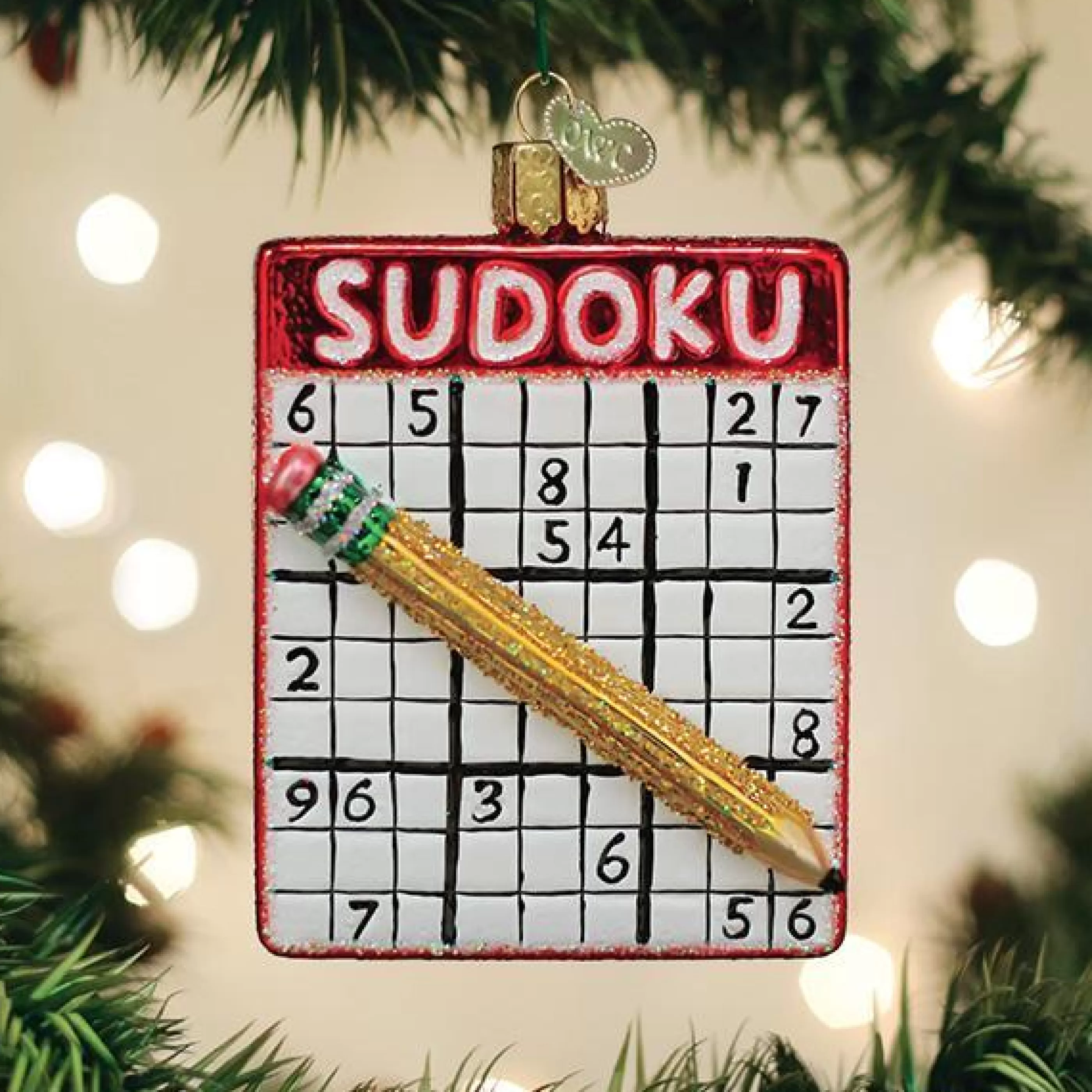 EAST WEST Sudoku Ornament