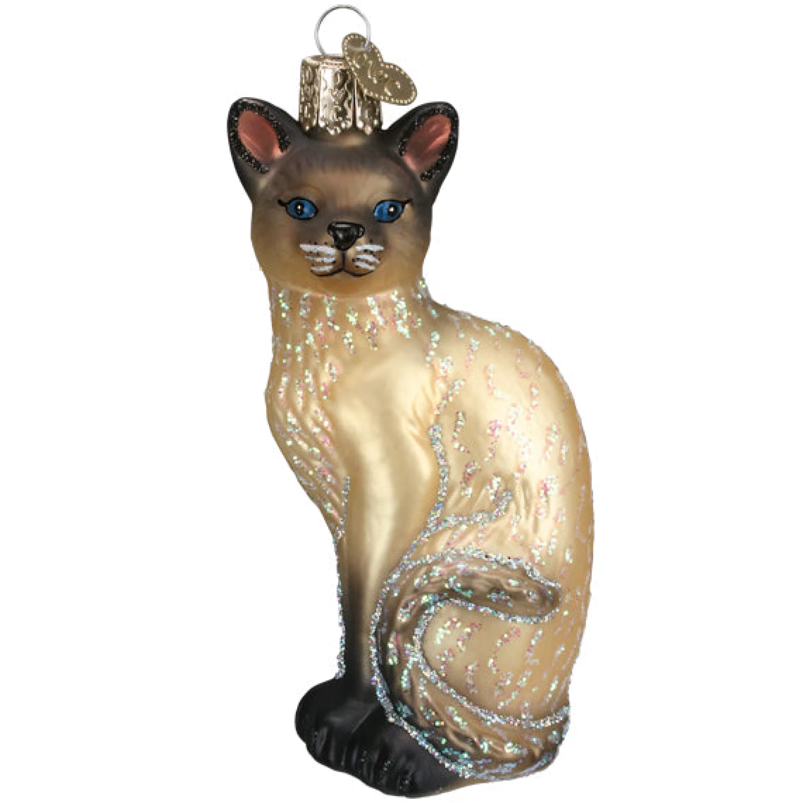 EAST WEST Tan Siamese Cat Ornament