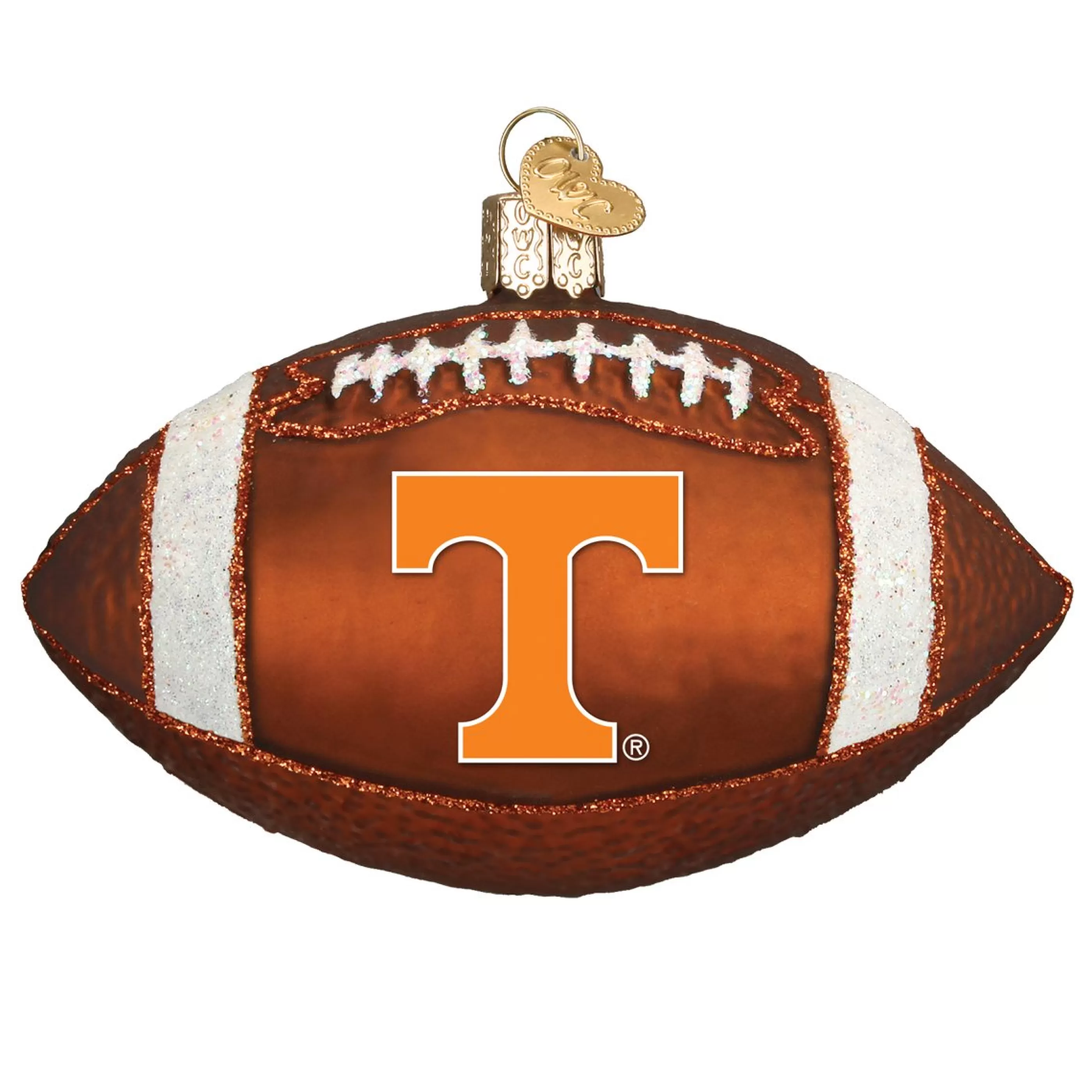 EAST WEST Tennessee Football Ornament