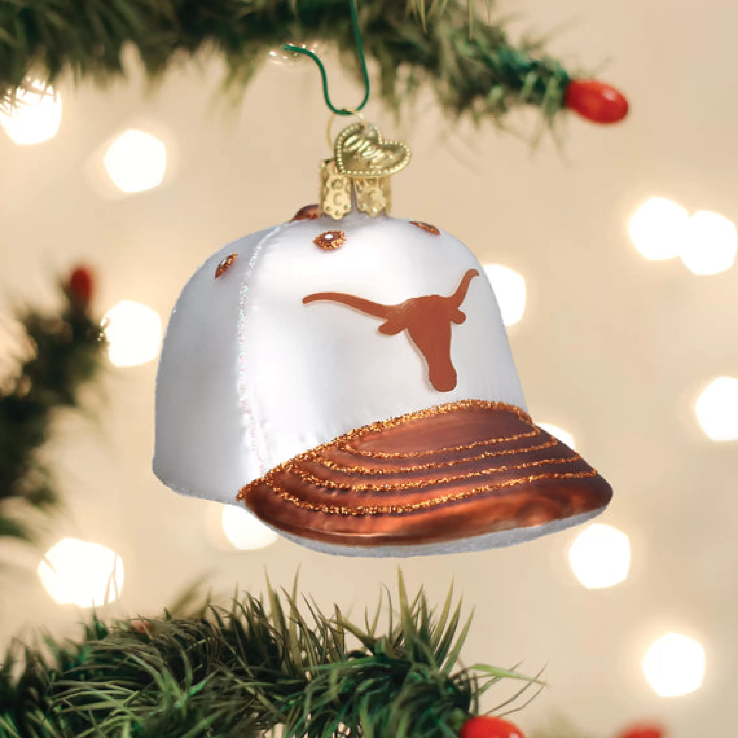 EAST WEST Texas Baseball Cap Ornament