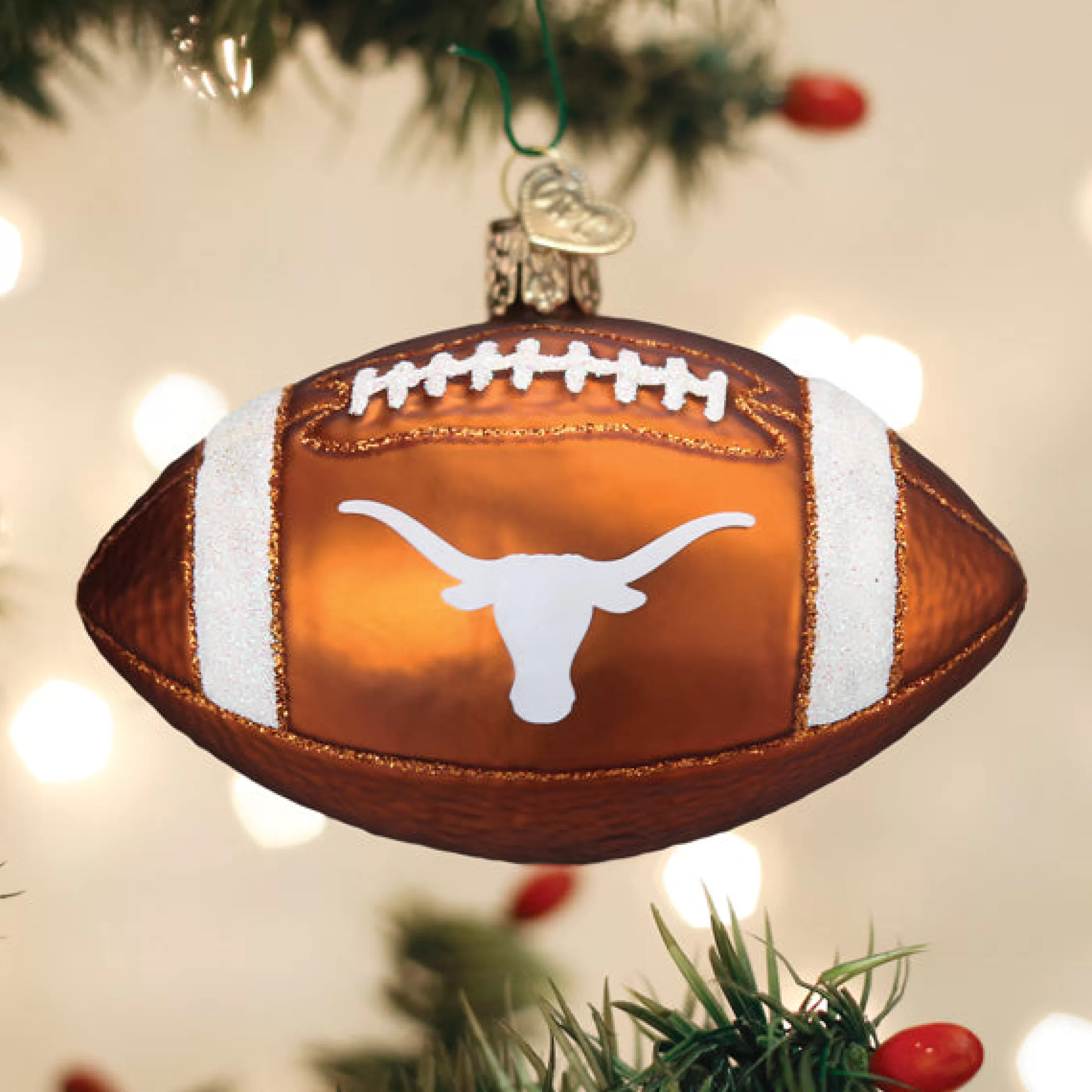 EAST WEST Texas Football Ornament