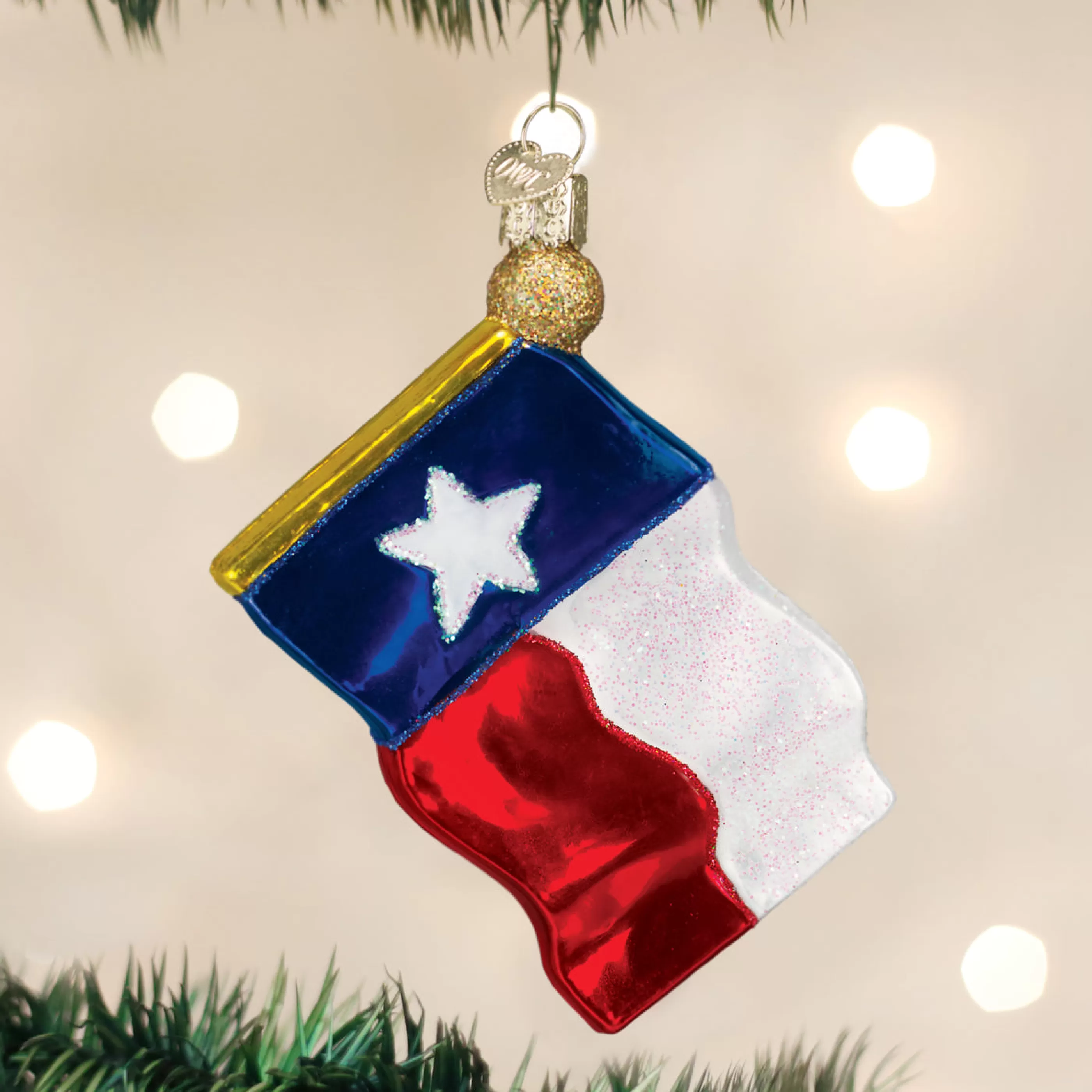 EAST WEST Texas State Flag Ornament