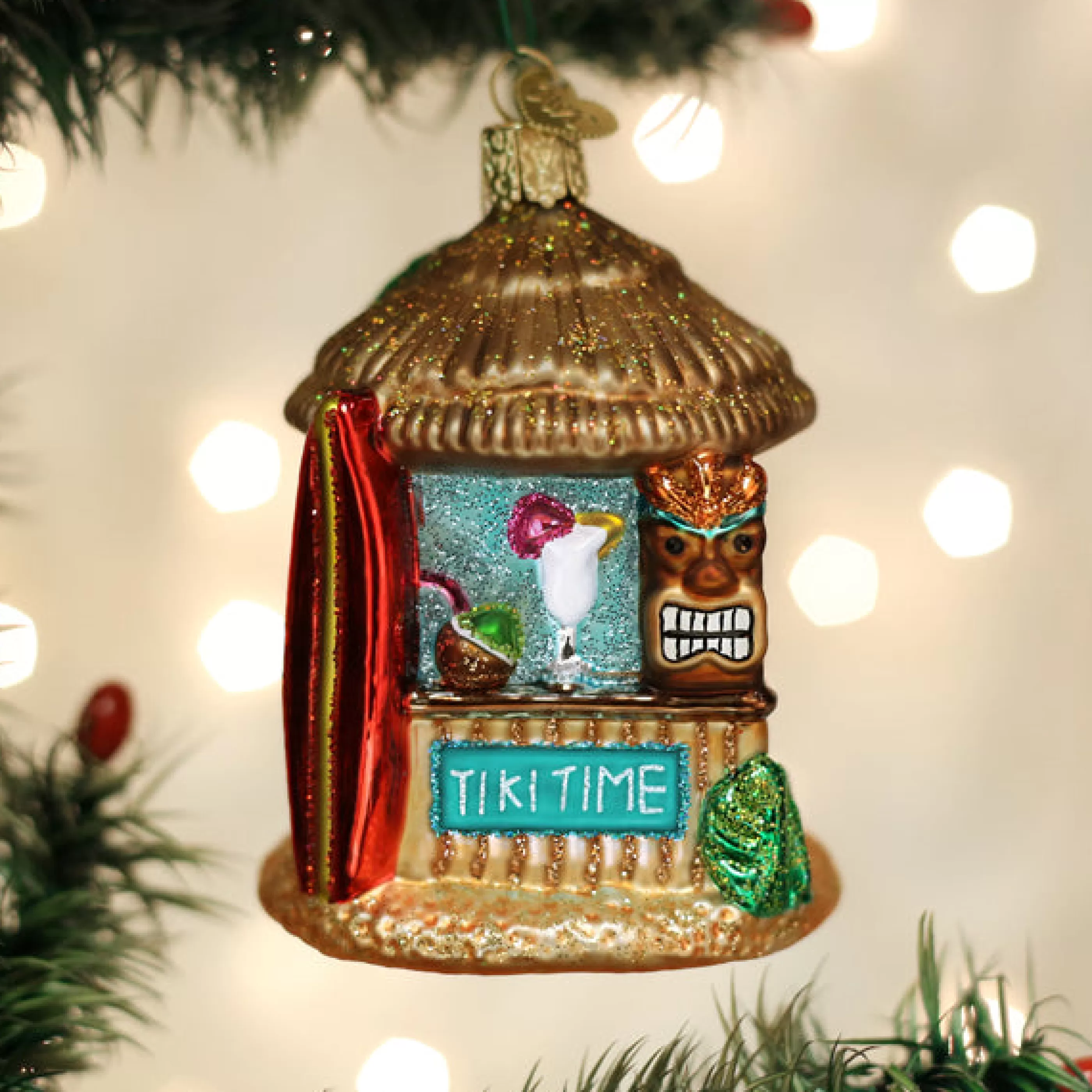 EAST WEST Tiki Hut Ornament