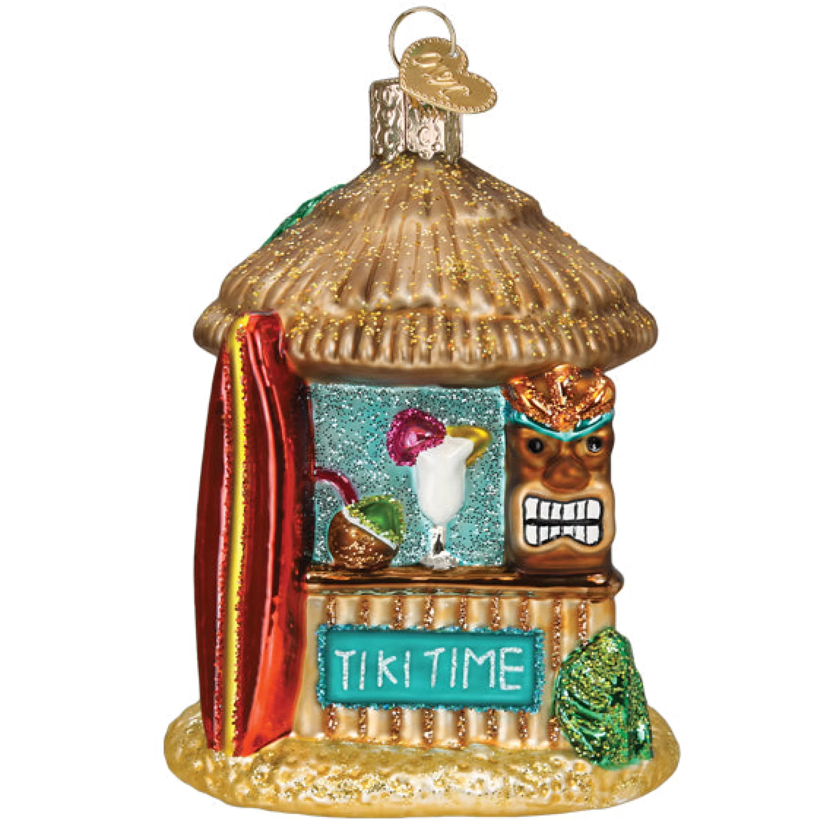 EAST WEST Tiki Hut Ornament