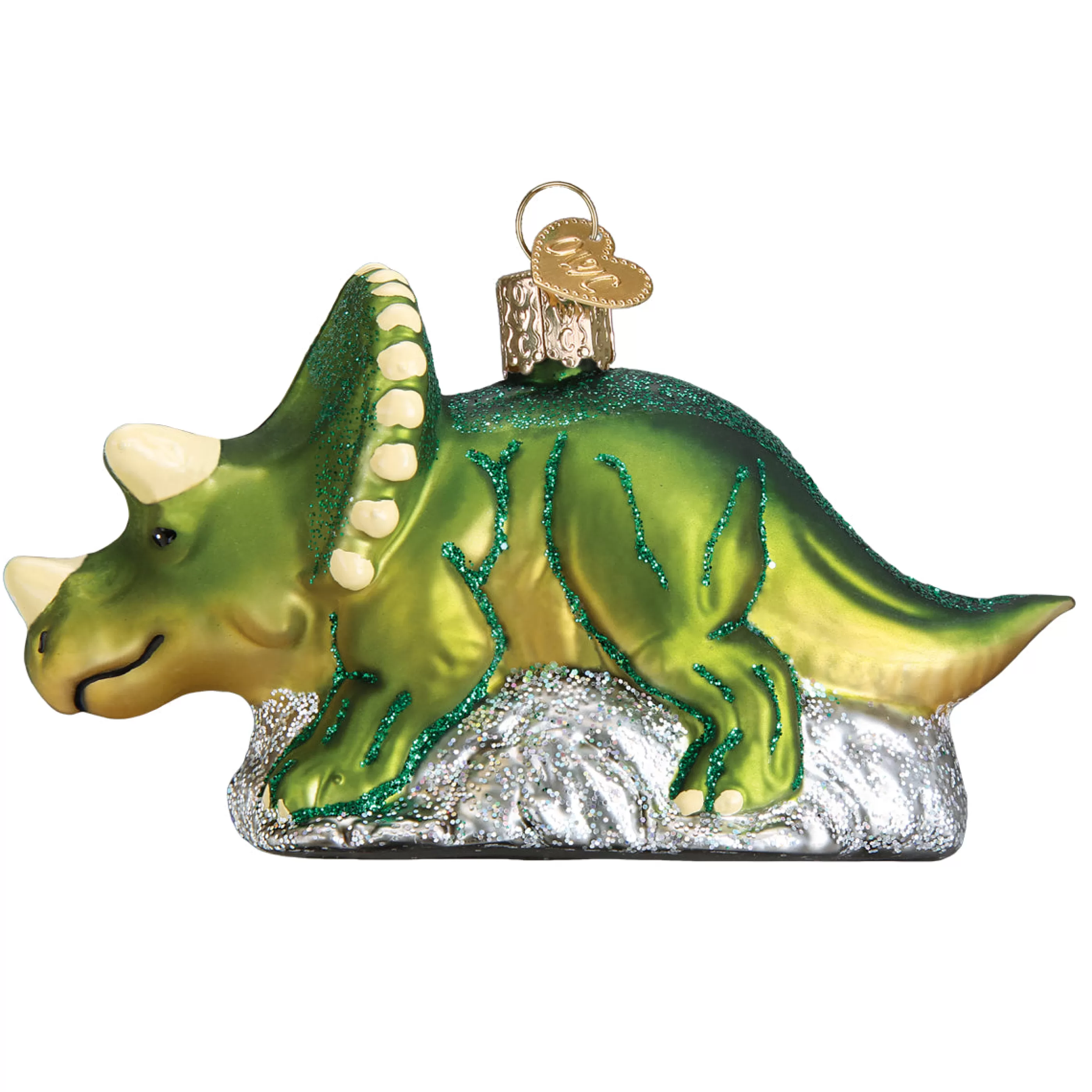 EAST WEST Triceratops Ornament