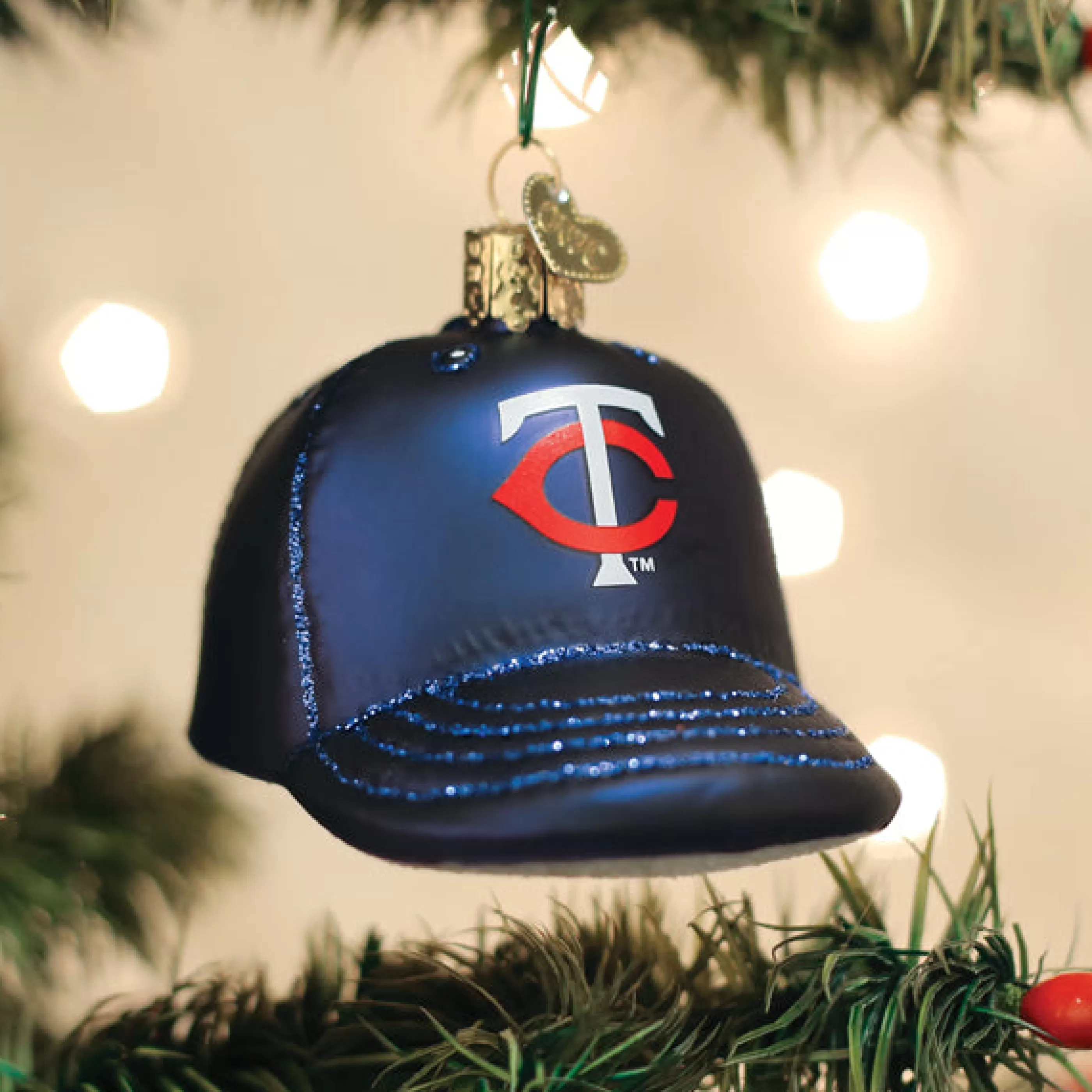 EAST WEST Twins Baseball Cap Ornament