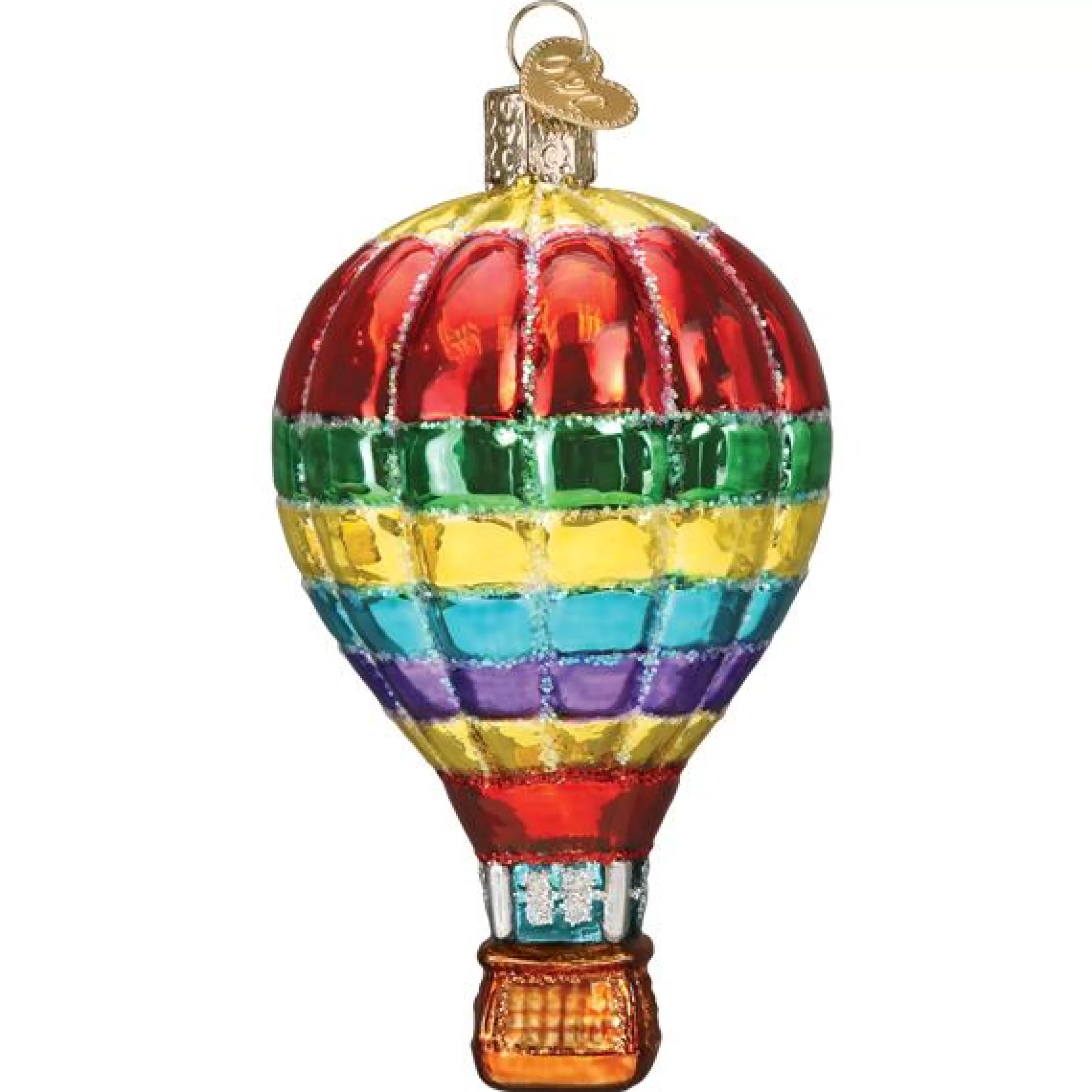 EAST WEST Vibrant Hot Air Balloon Ornament