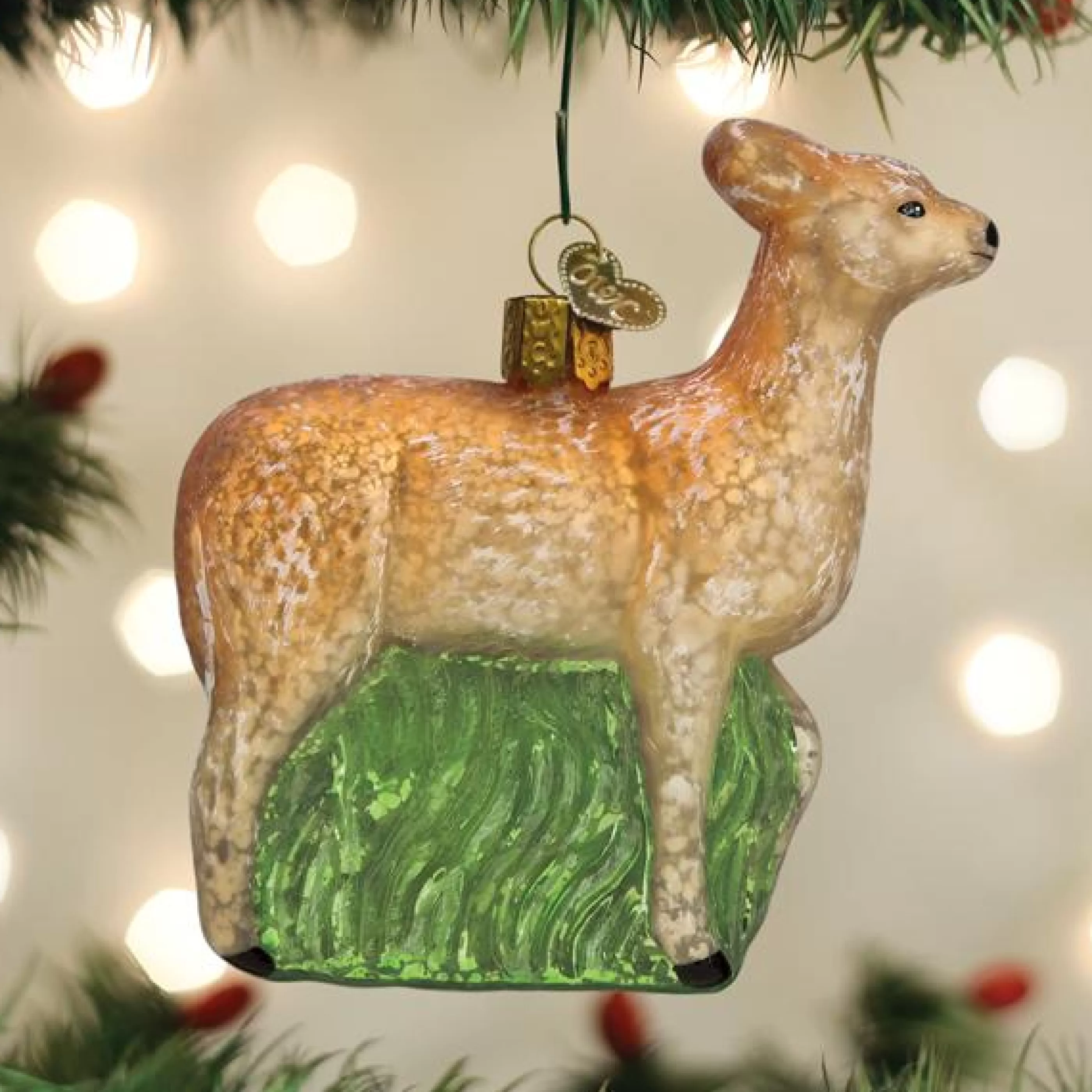 EAST WEST Vintage Doe Ornament