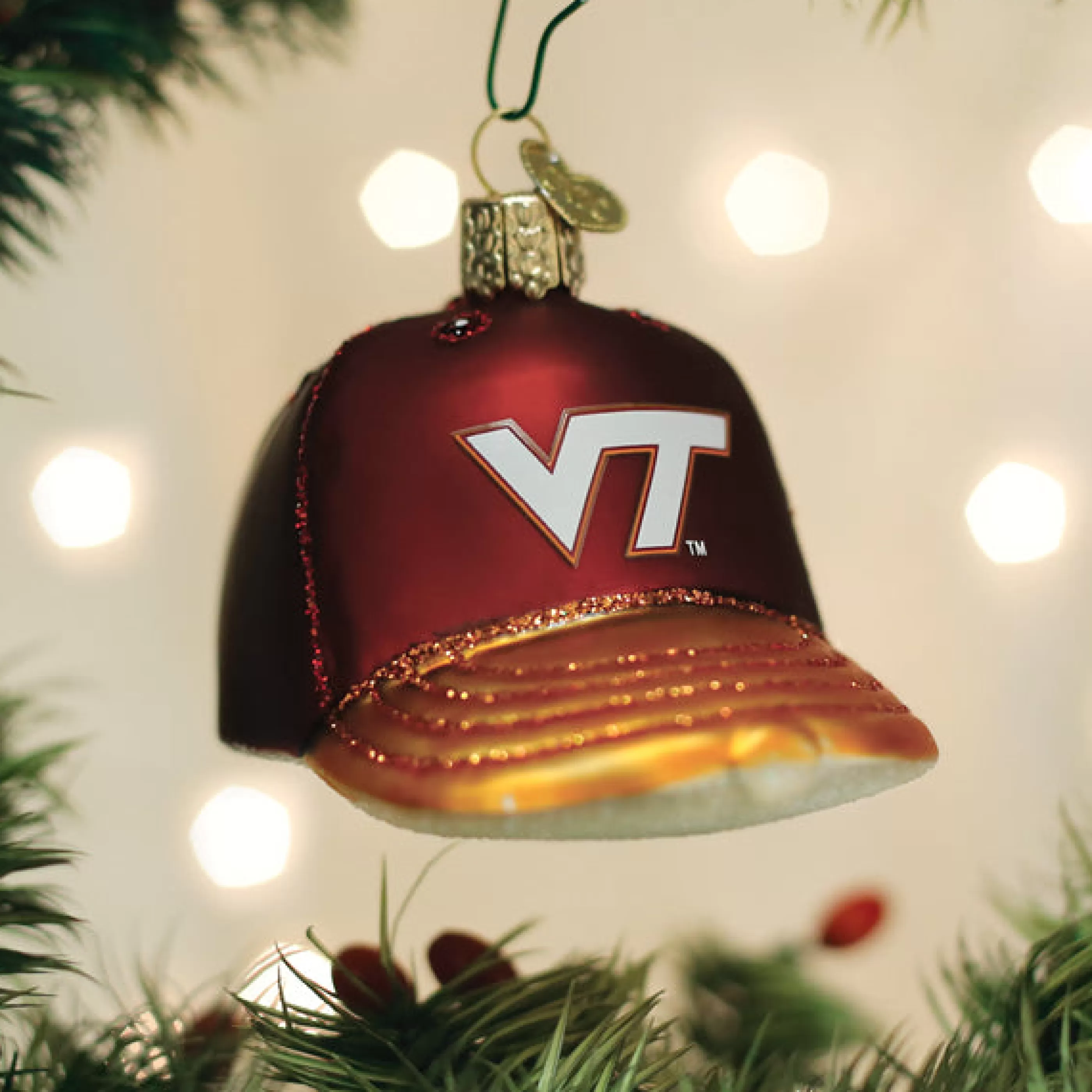 EAST WEST Virginia Tech Baseball Cap Ornament