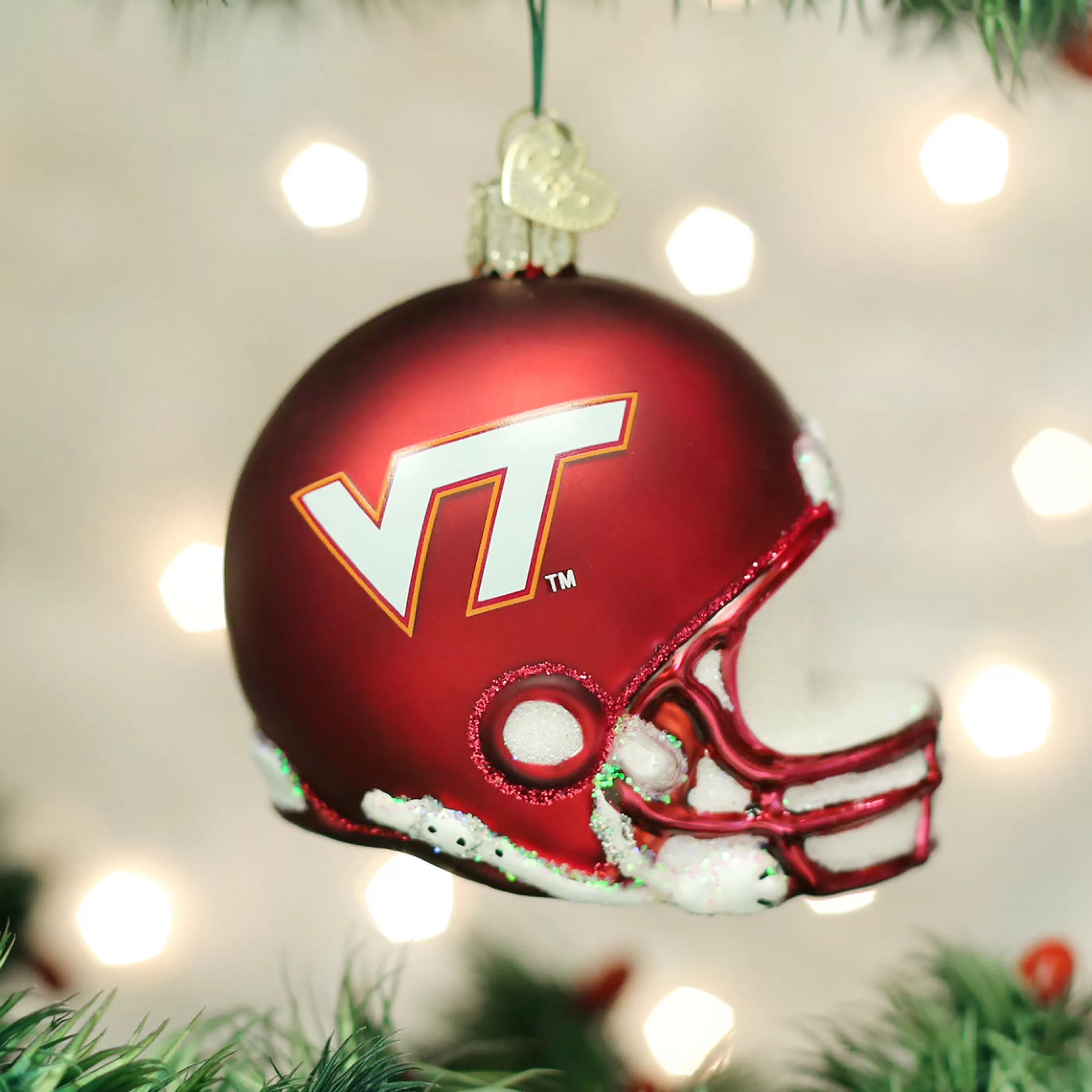 EAST WEST Virginia Tech Helmet Ornament