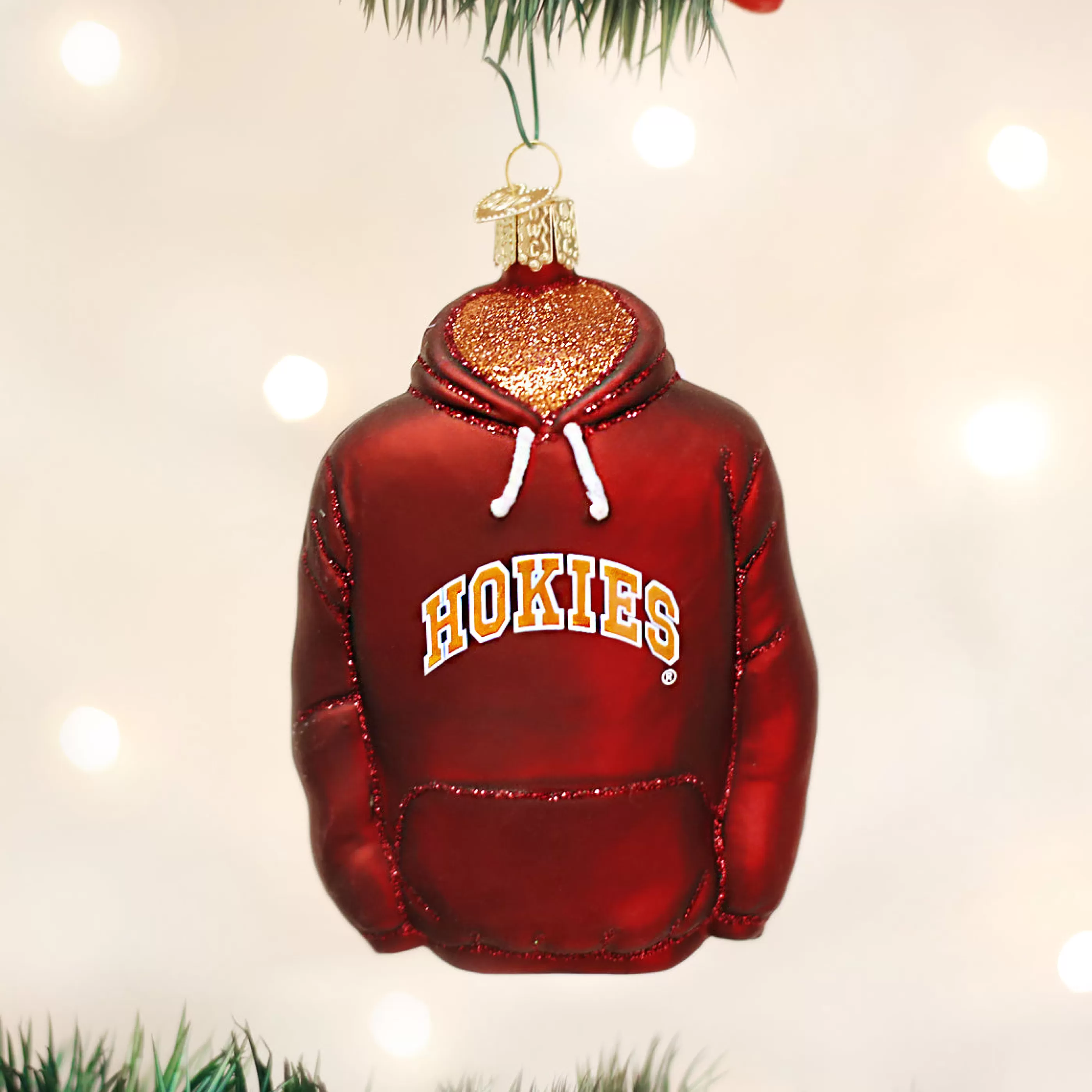 EAST WEST Virginia Tech Hoodie Ornament