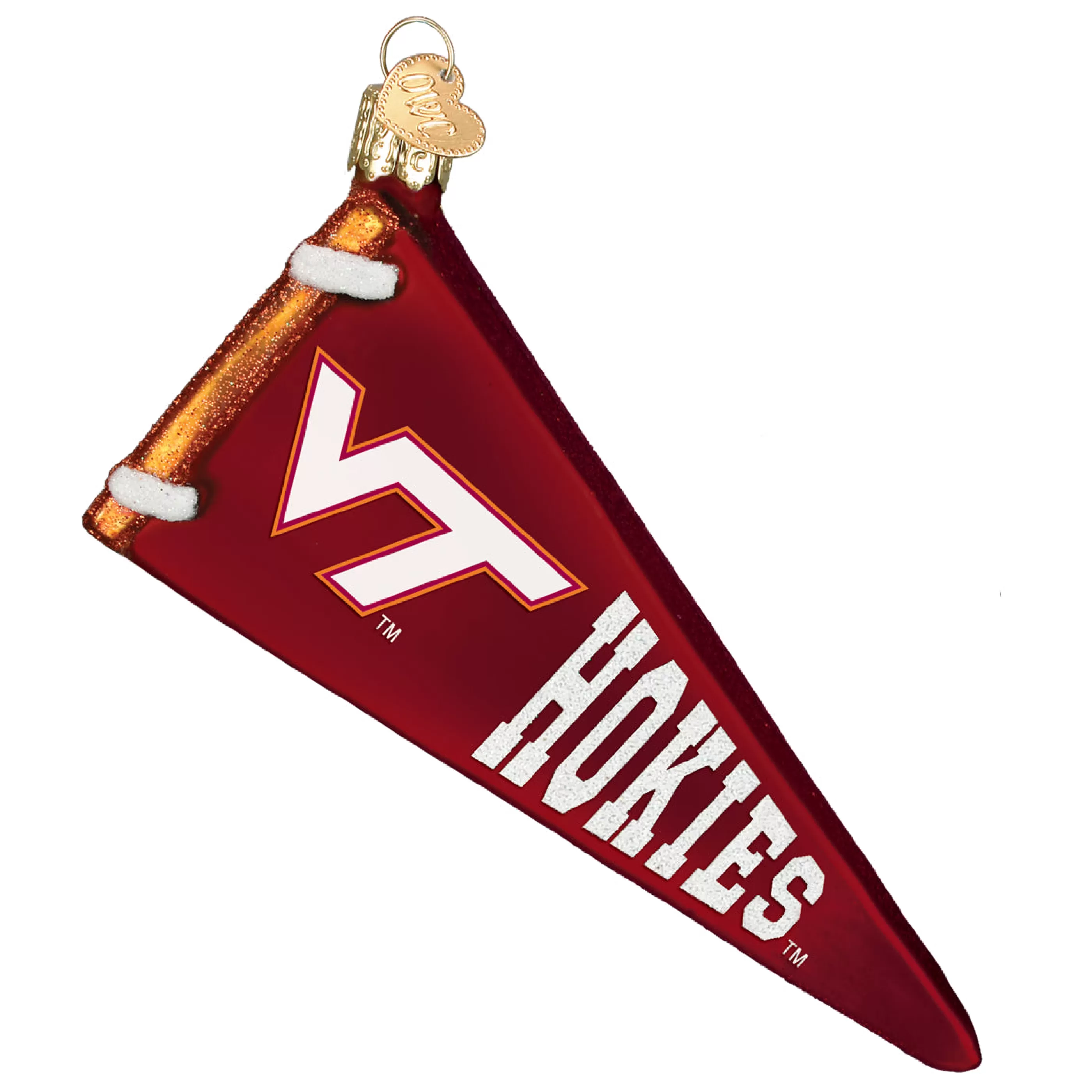 EAST WEST Virginia Tech Pennant Ornament